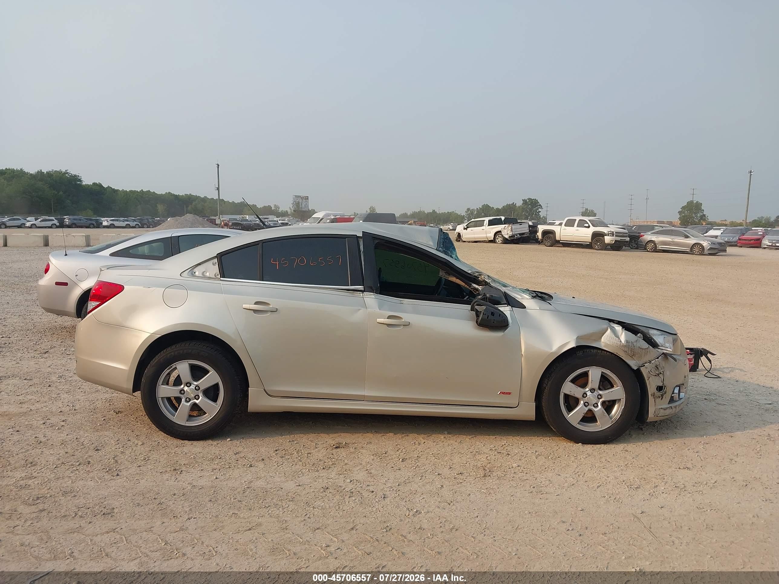 2014 Chevrolet Cruze 1lt Auto Beige vin: 1G1PC5SB3E7429383