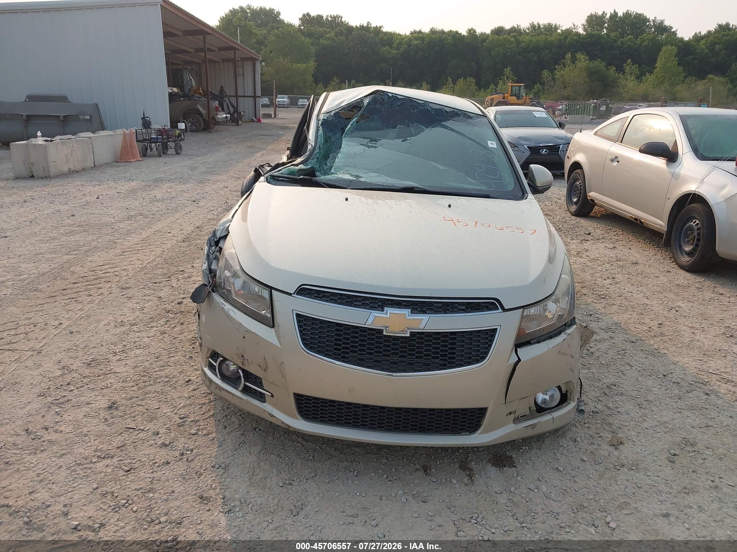 2014 Chevrolet Cruze 1lt Auto Beige vin: 1G1PC5SB3E7429383