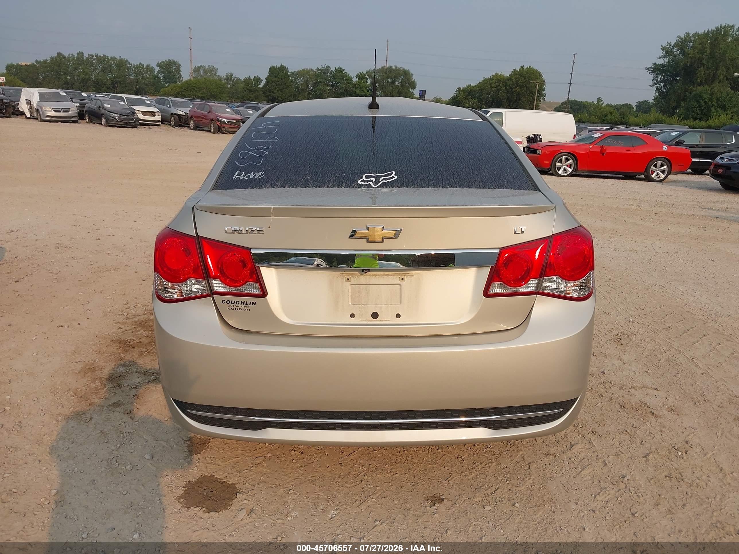 2014 Chevrolet Cruze 1lt Auto Beige vin: 1G1PC5SB3E7429383