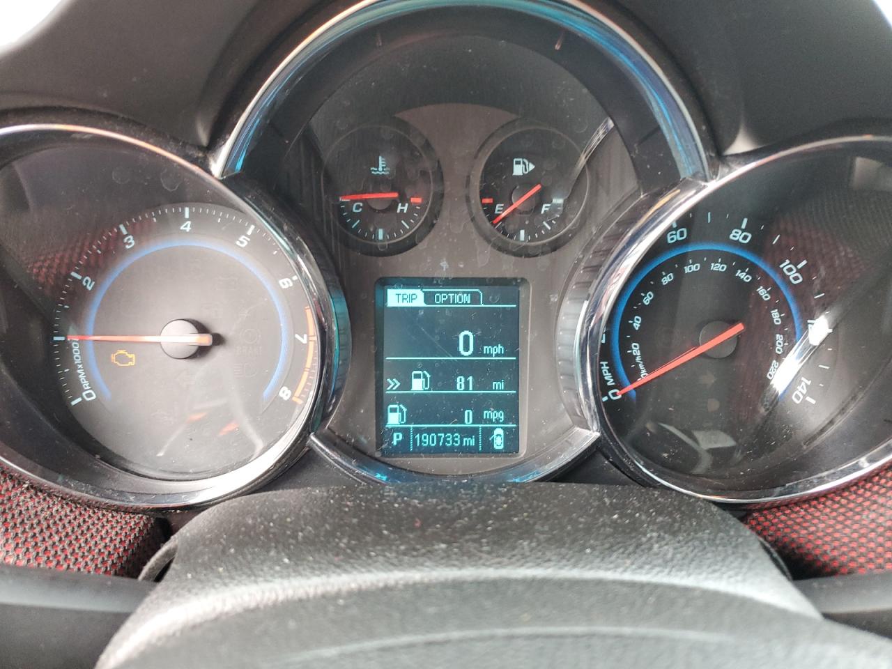 2014 Chevrolet Cruze Lt Black vin: 1G1PC5SB3E7429447