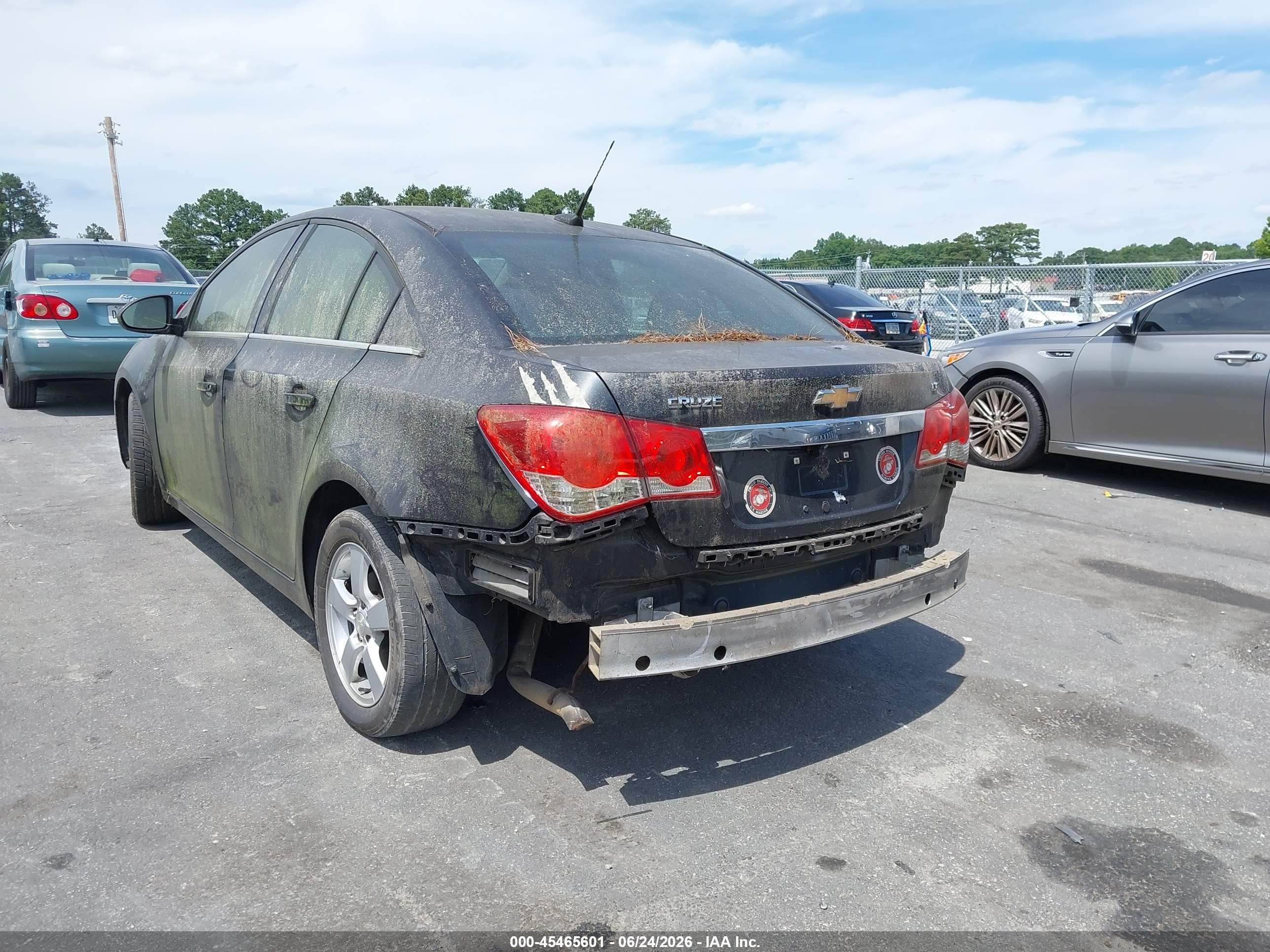 2014 Chevrolet Cruze 1lt Auto Black vin: 1G1PC5SB3E7443073