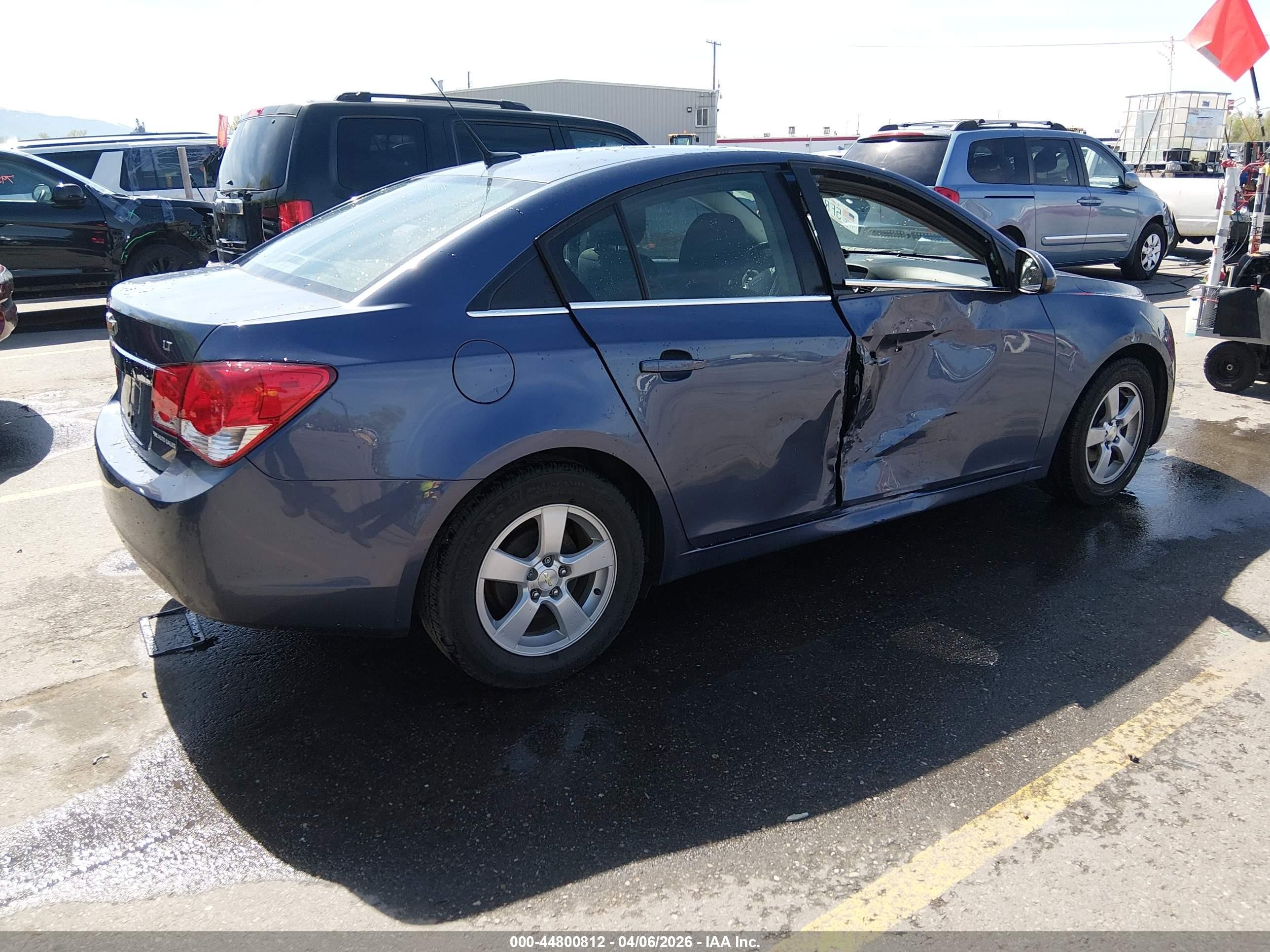 2014 Chevrolet Cruze 1lt Auto Blue vin: 1G1PC5SB3E7454655