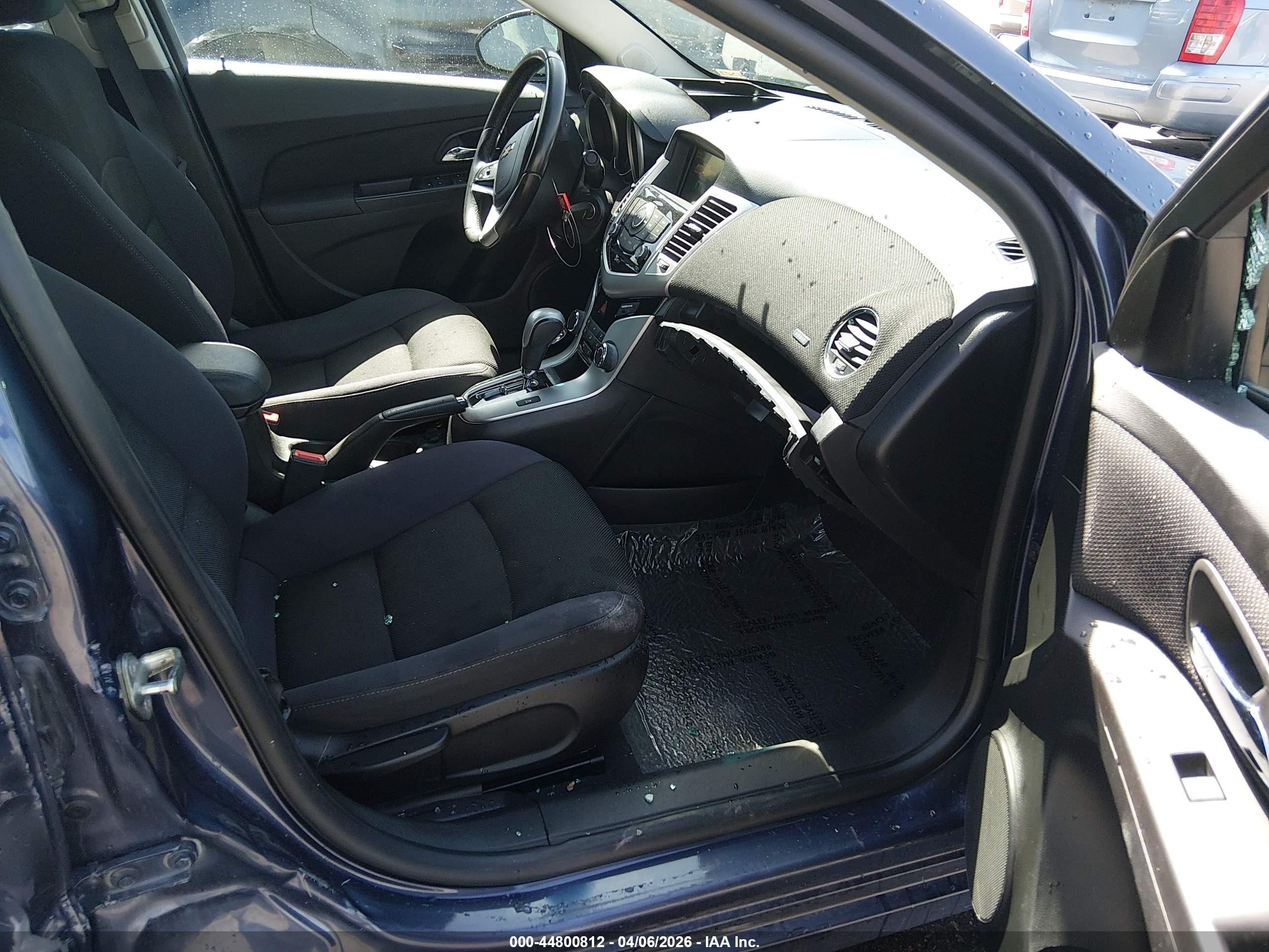 2014 Chevrolet Cruze 1lt Auto Blue vin: 1G1PC5SB3E7454655