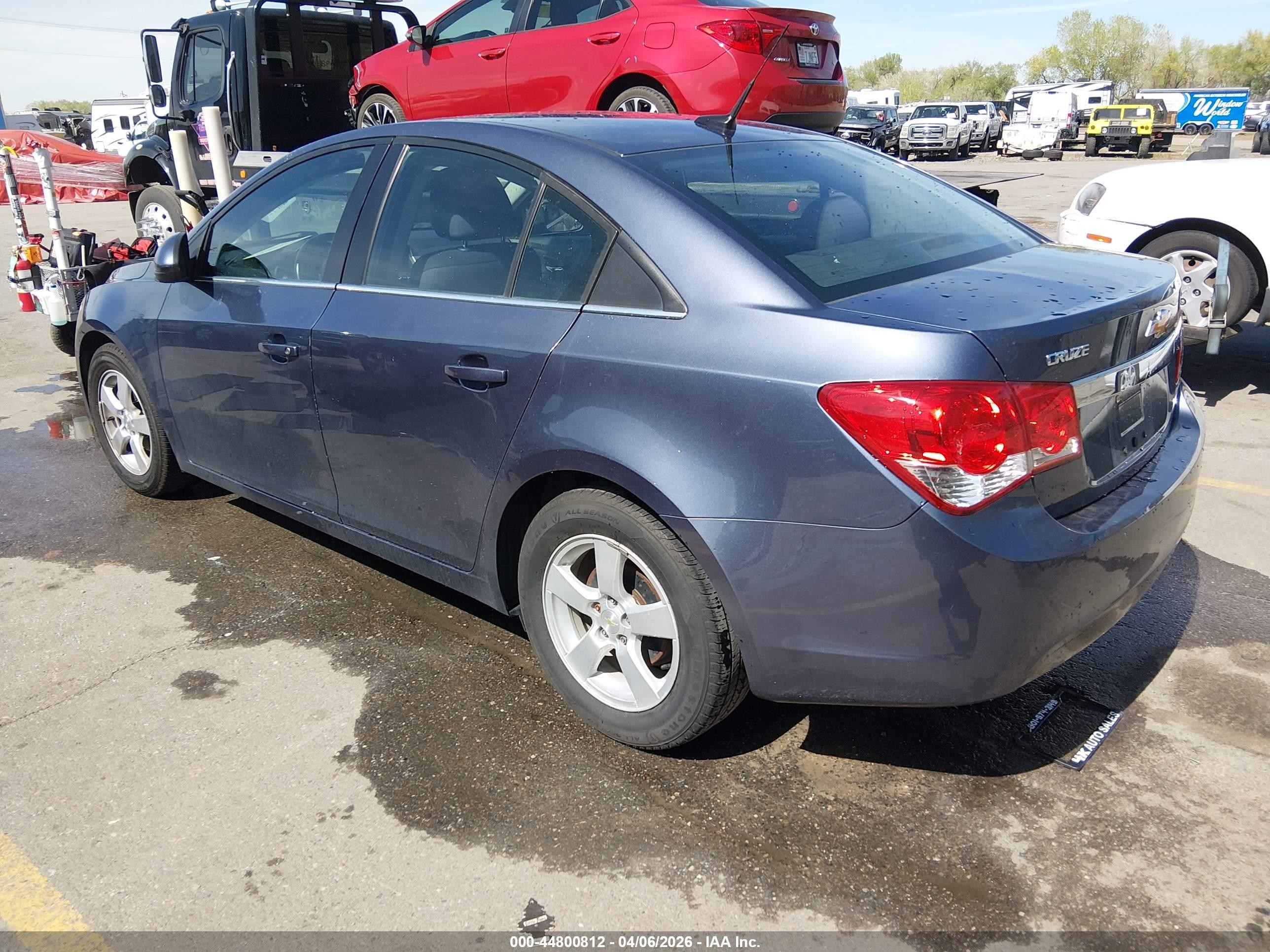 2014 Chevrolet Cruze 1lt Auto Blue vin: 1G1PC5SB3E7454655