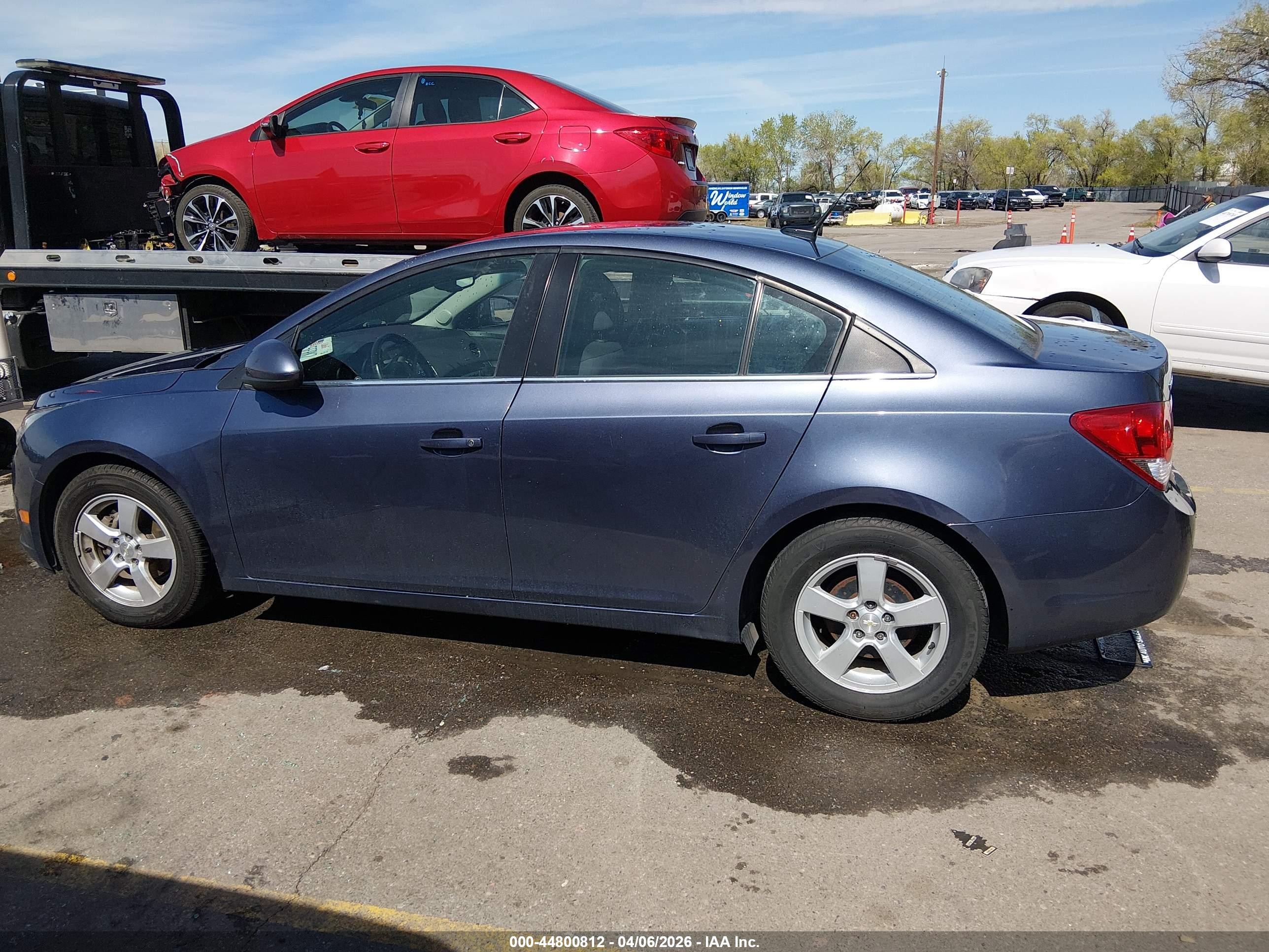 2014 Chevrolet Cruze 1lt Auto Blue vin: 1G1PC5SB3E7454655
