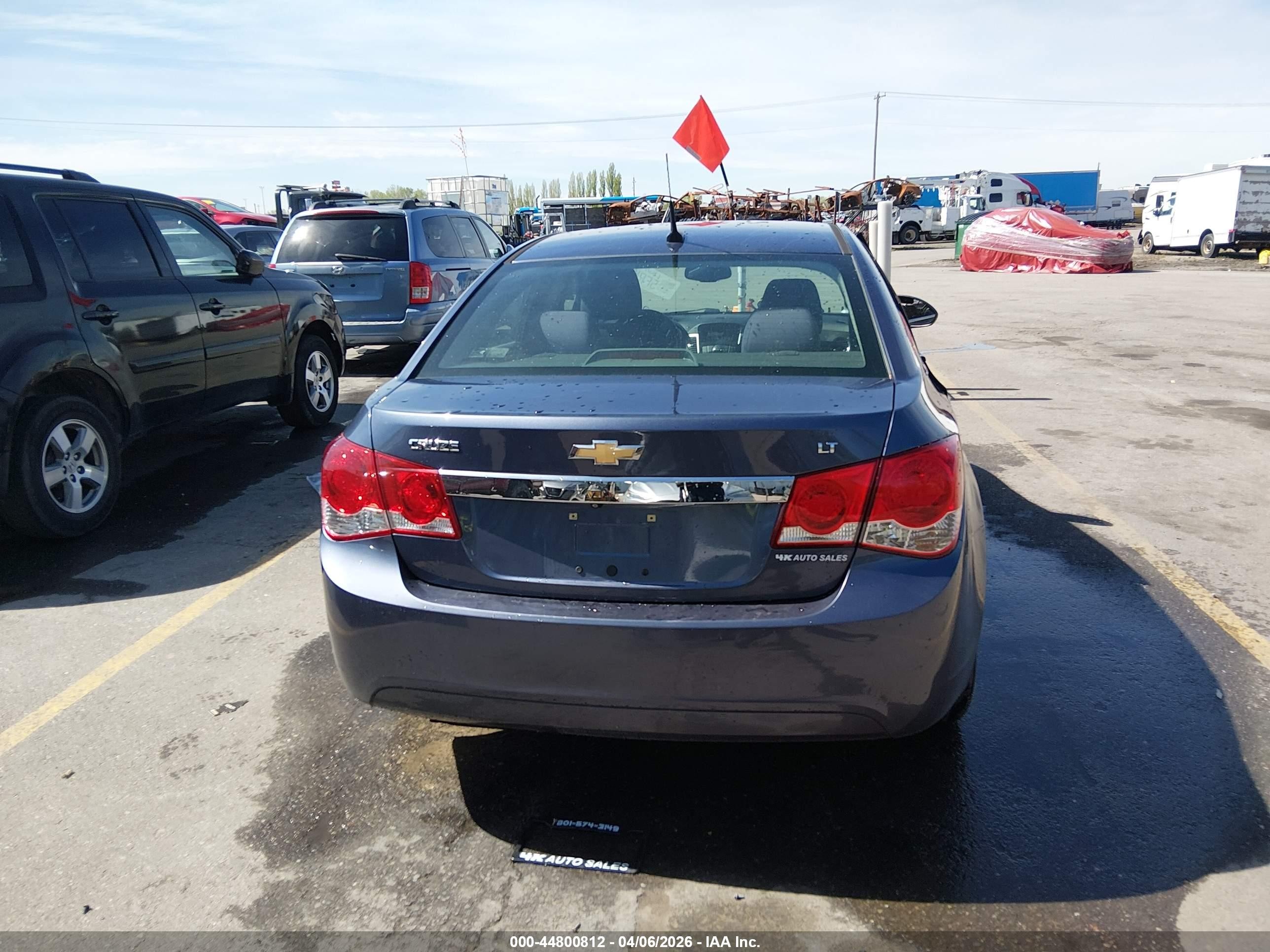 2014 Chevrolet Cruze 1lt Auto Blue vin: 1G1PC5SB3E7454655