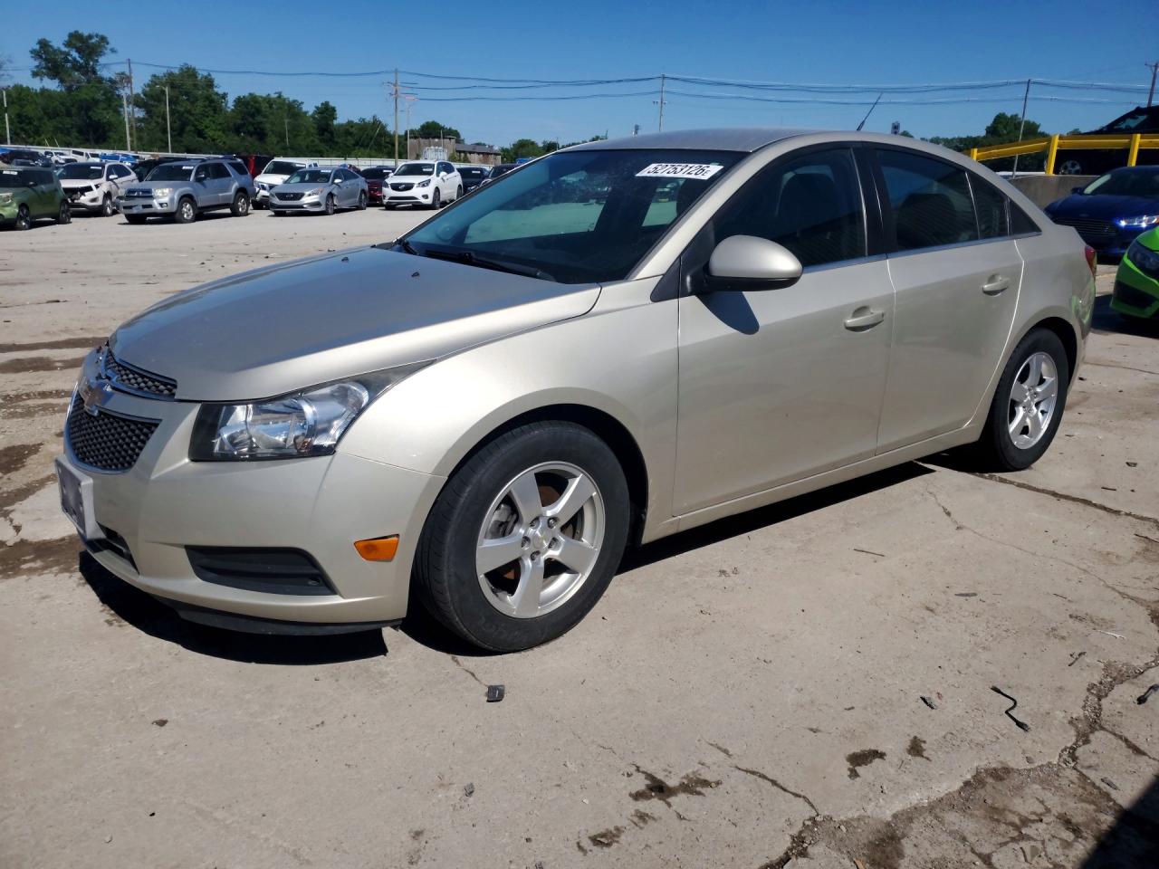 2014 Chevrolet Cruze Lt Beige vin: 1G1PC5SB3E7462884