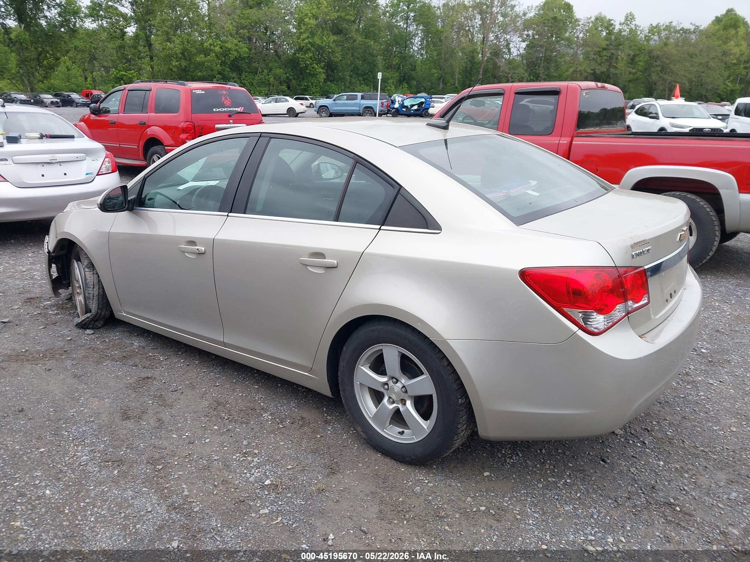 2014 Chevrolet Cruze 1lt Auto Gold vin: 1G1PC5SB3E7466336
