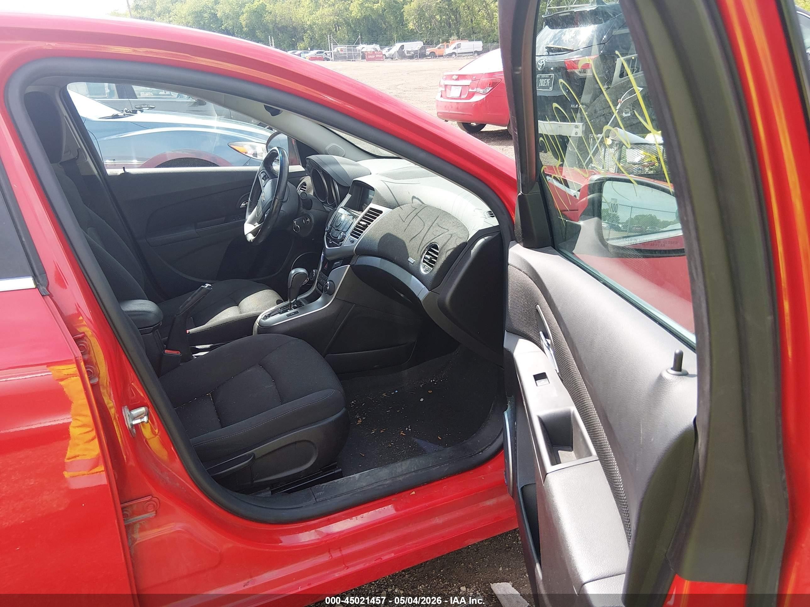 2014 Chevrolet Cruze 1lt Auto Red vin: 1G1PC5SB3E7473691