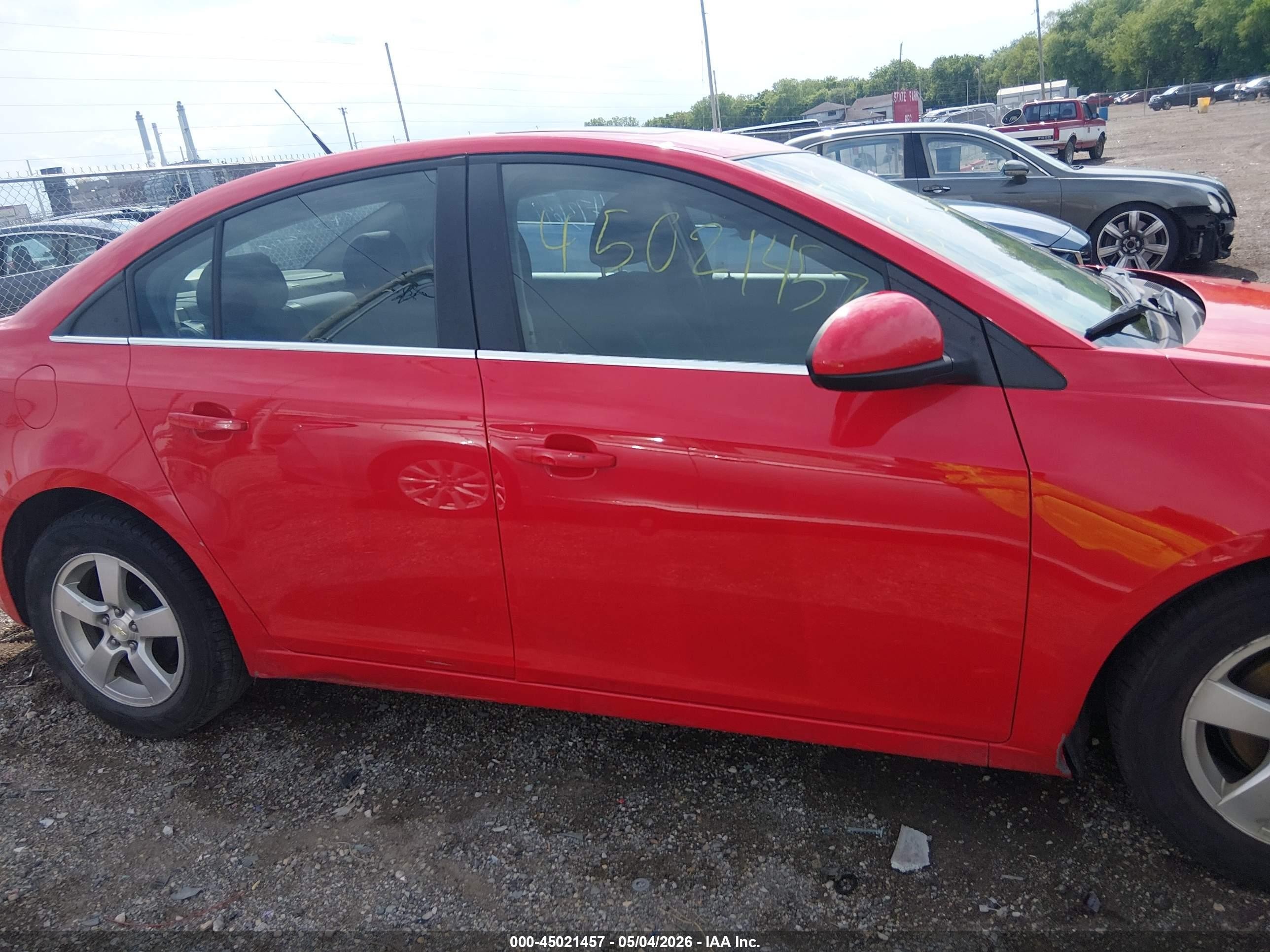 2014 Chevrolet Cruze 1lt Auto Red vin: 1G1PC5SB3E7473691