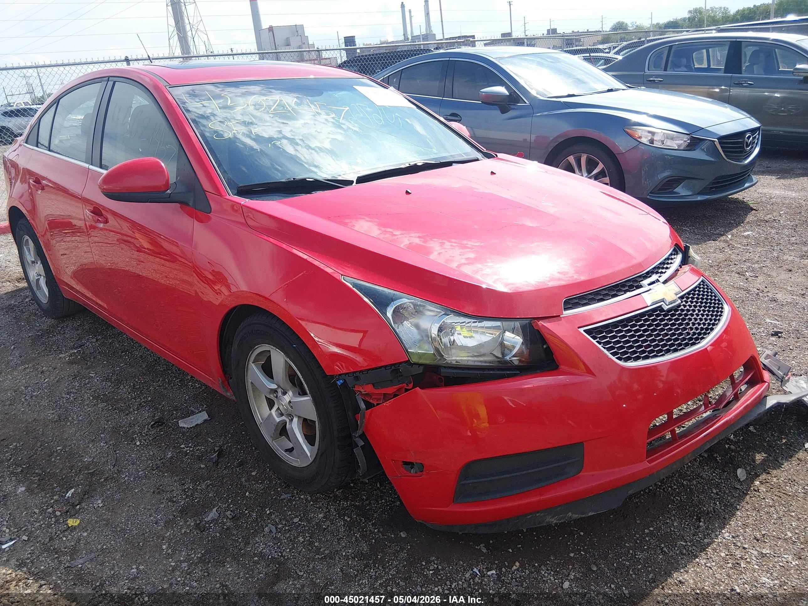 2014 Chevrolet Cruze 1lt Auto Red vin: 1G1PC5SB3E7473691