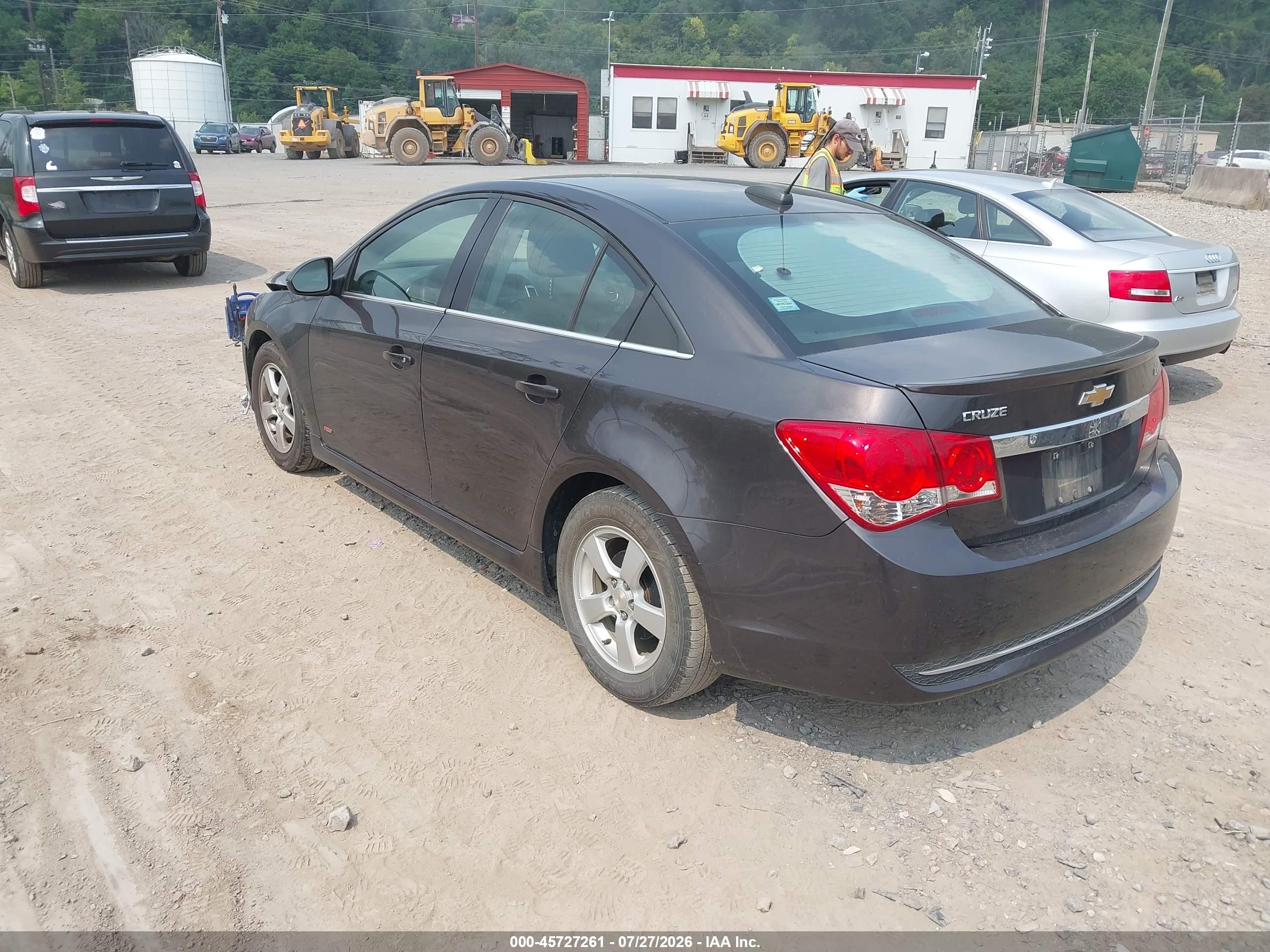 2015 Chevrolet Cruze 1lt Auto Black vin: 1G1PC5SB3F7120773