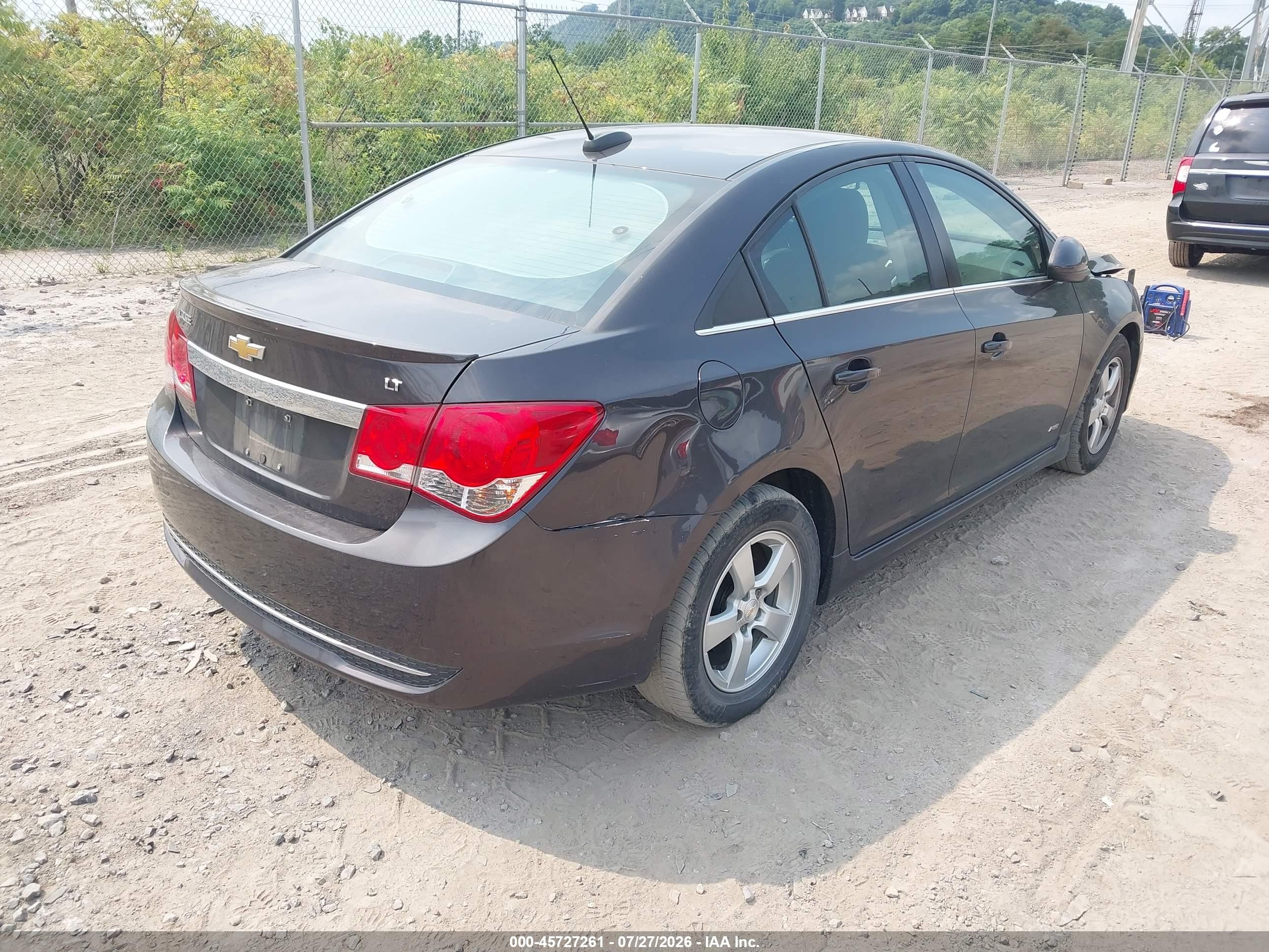 2015 Chevrolet Cruze 1lt Auto Black vin: 1G1PC5SB3F7120773