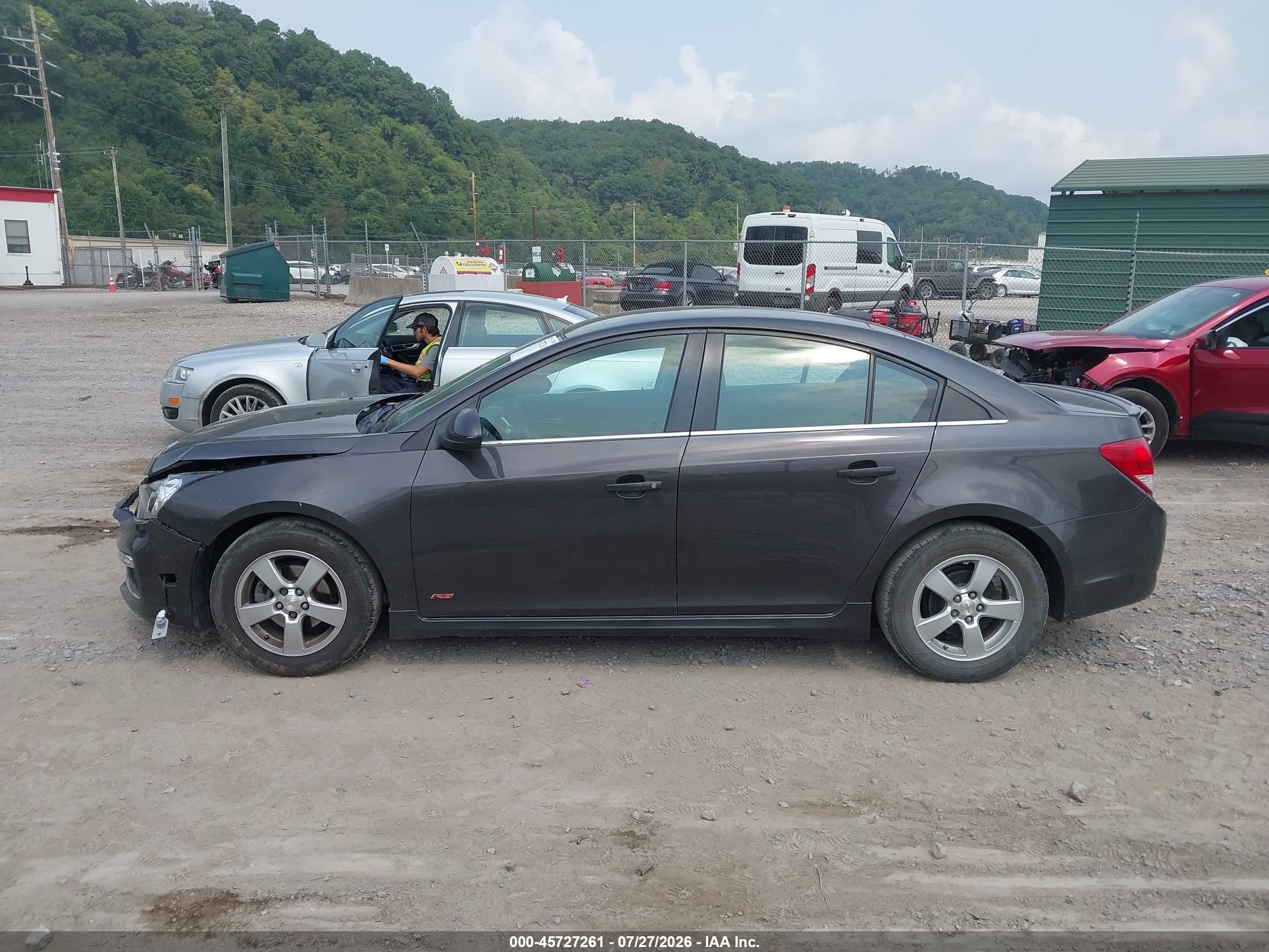 2015 Chevrolet Cruze 1lt Auto Black vin: 1G1PC5SB3F7120773