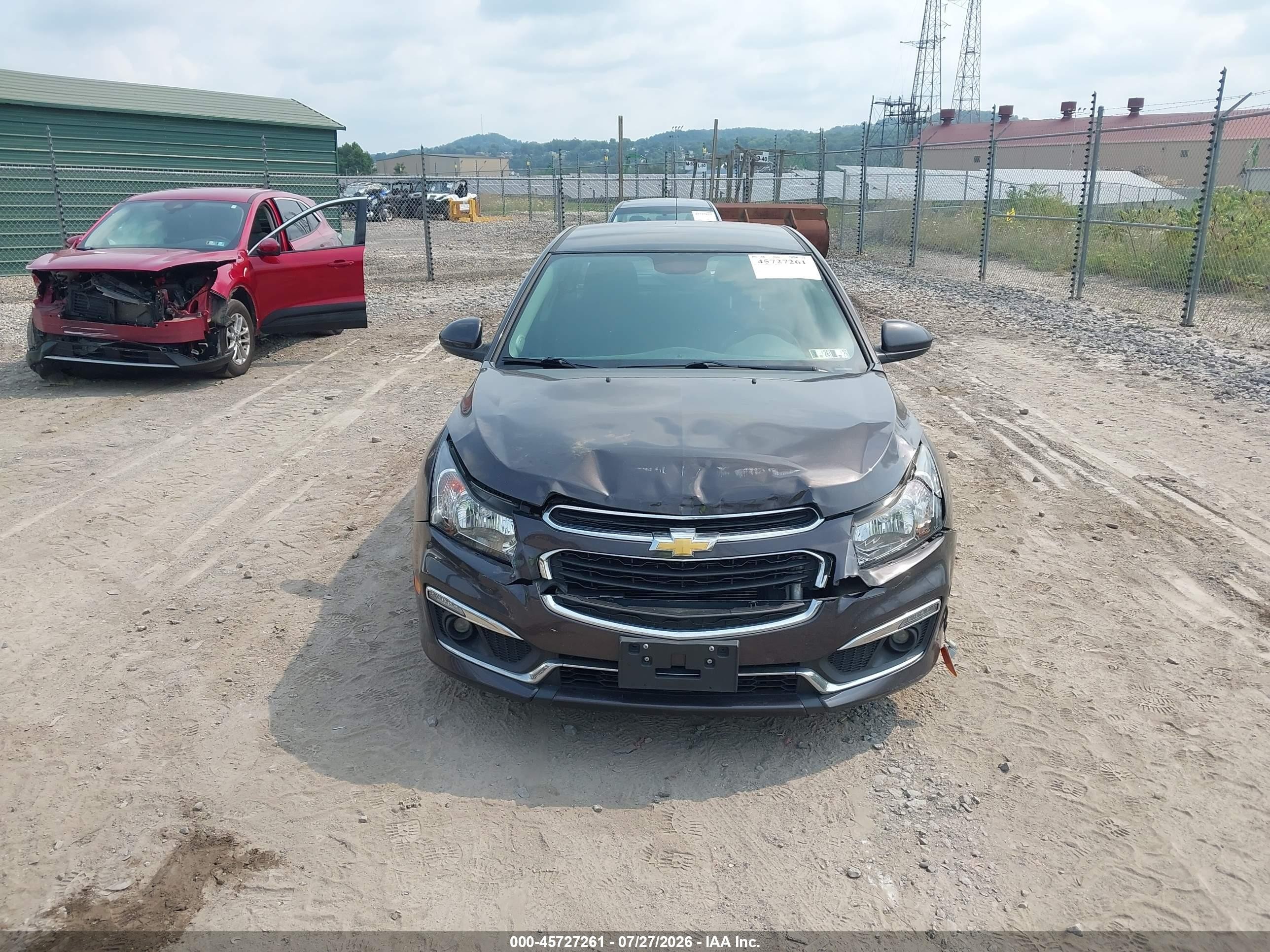 2015 Chevrolet Cruze 1lt Auto Black vin: 1G1PC5SB3F7120773