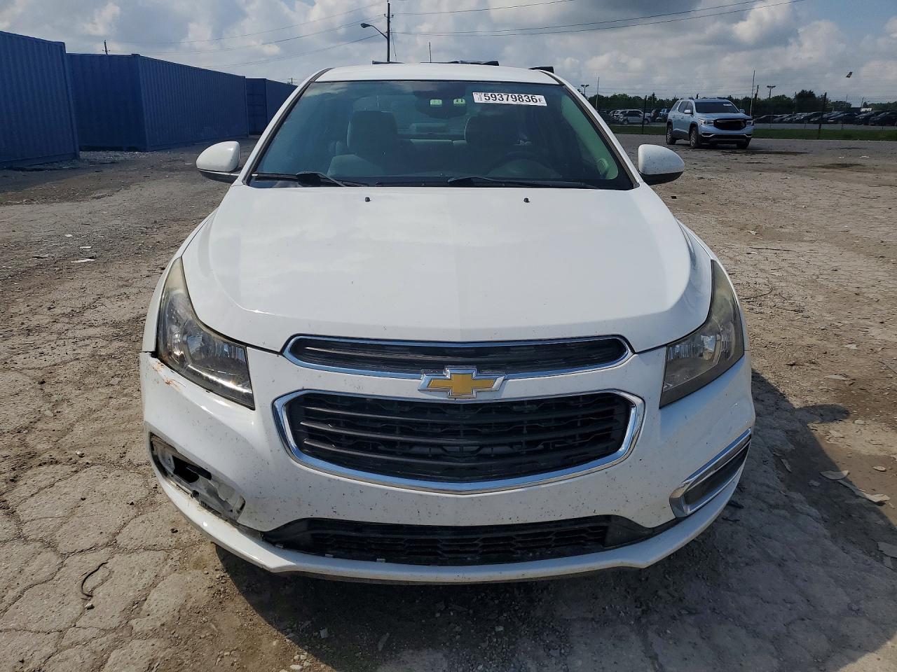 2015 Chevrolet Cruze Lt White vin: 1G1PC5SB3F7137105