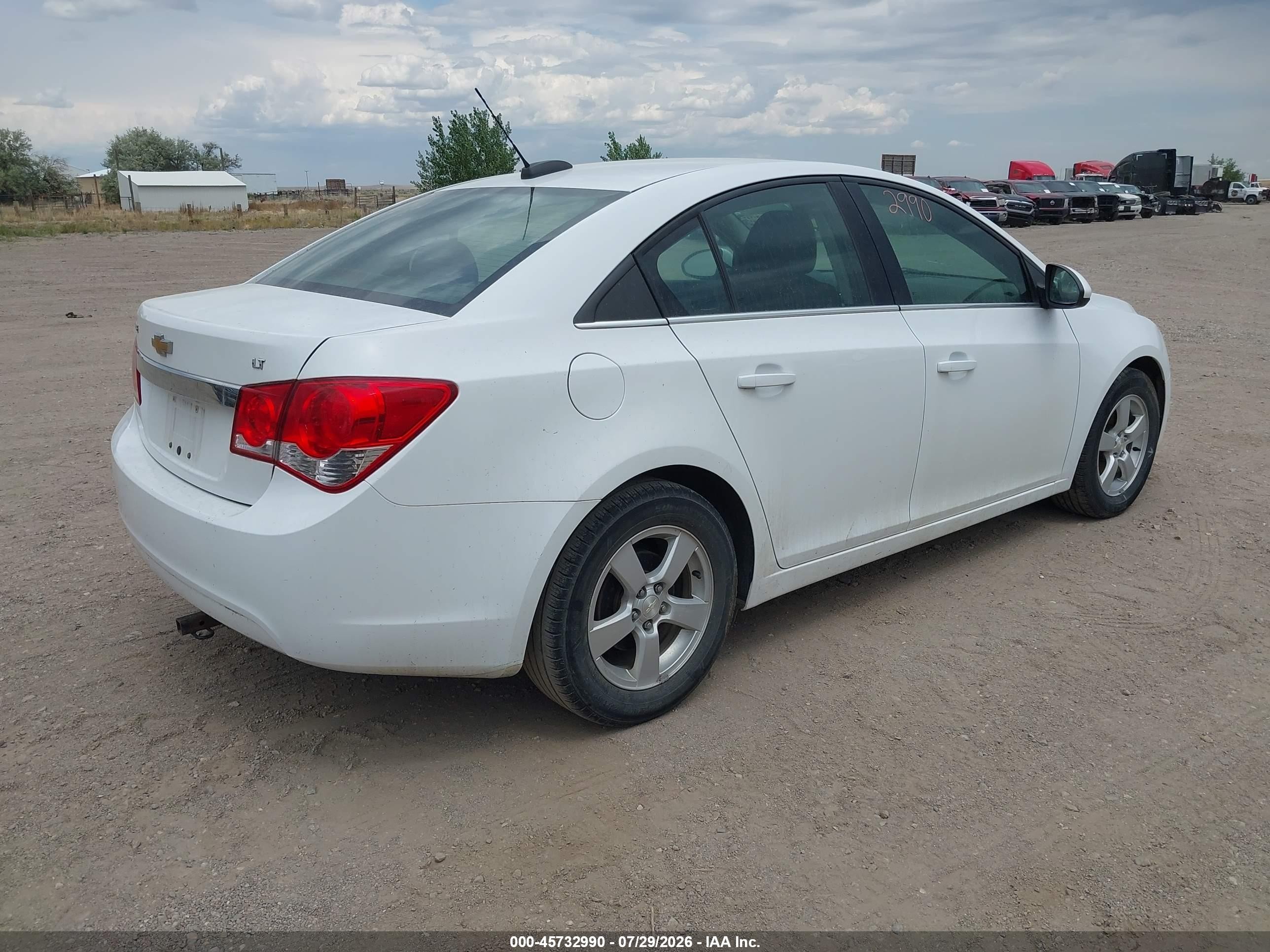 2015 Chevrolet Cruze 1lt Auto Белый vin: 1G1PC5SB3F7155846