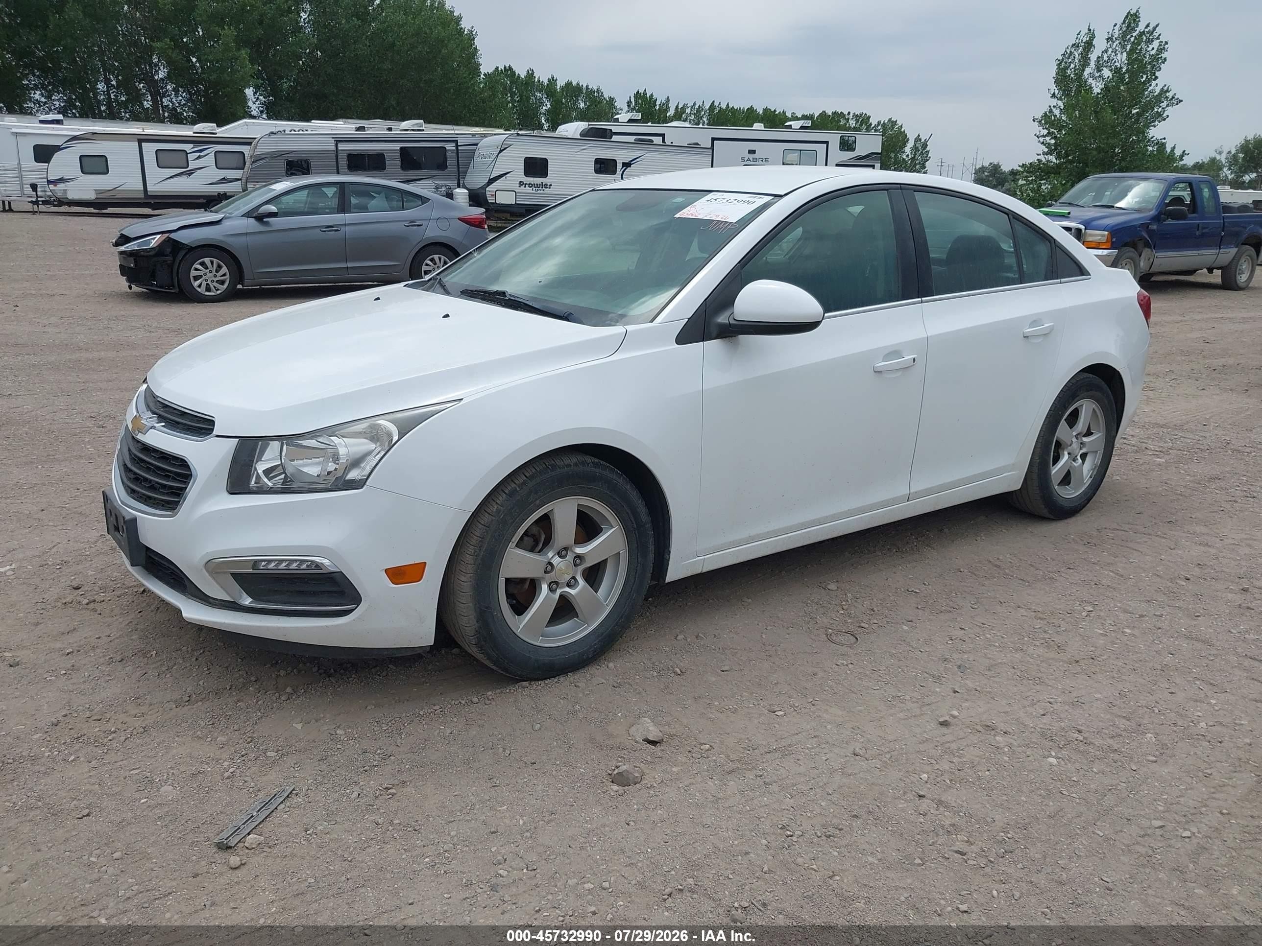 2015 Chevrolet Cruze 1lt Auto Белый vin: 1G1PC5SB3F7155846