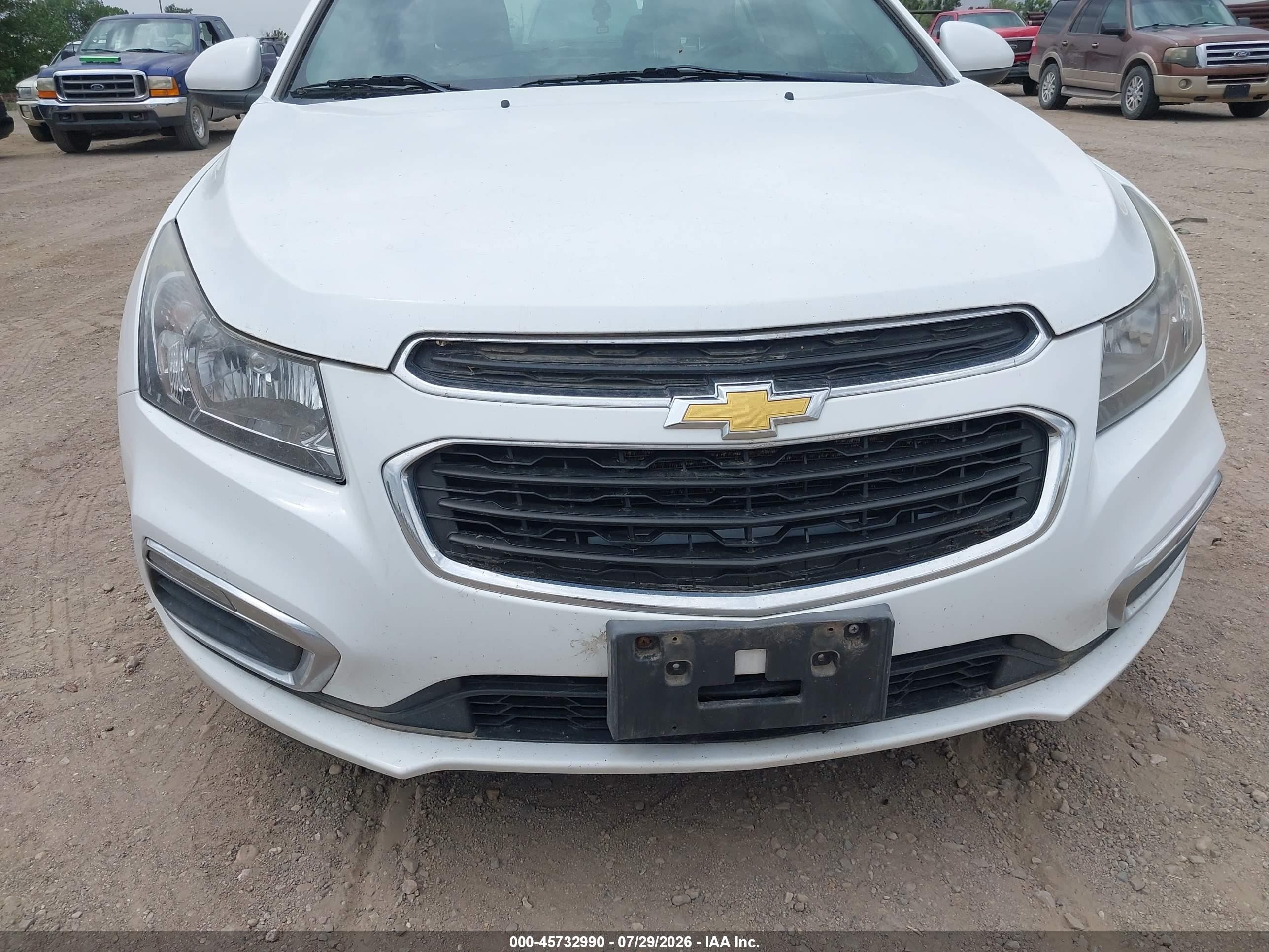 2015 Chevrolet Cruze 1lt Auto Белый vin: 1G1PC5SB3F7155846