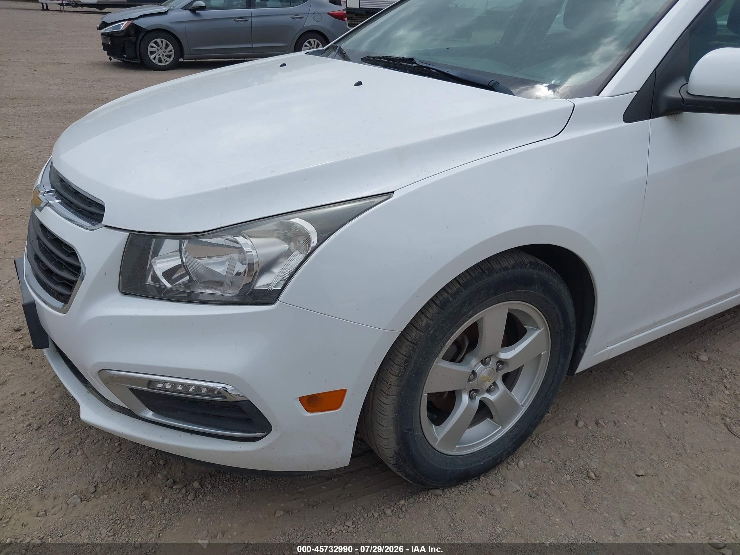 2015 Chevrolet Cruze 1lt Auto Белый vin: 1G1PC5SB3F7155846