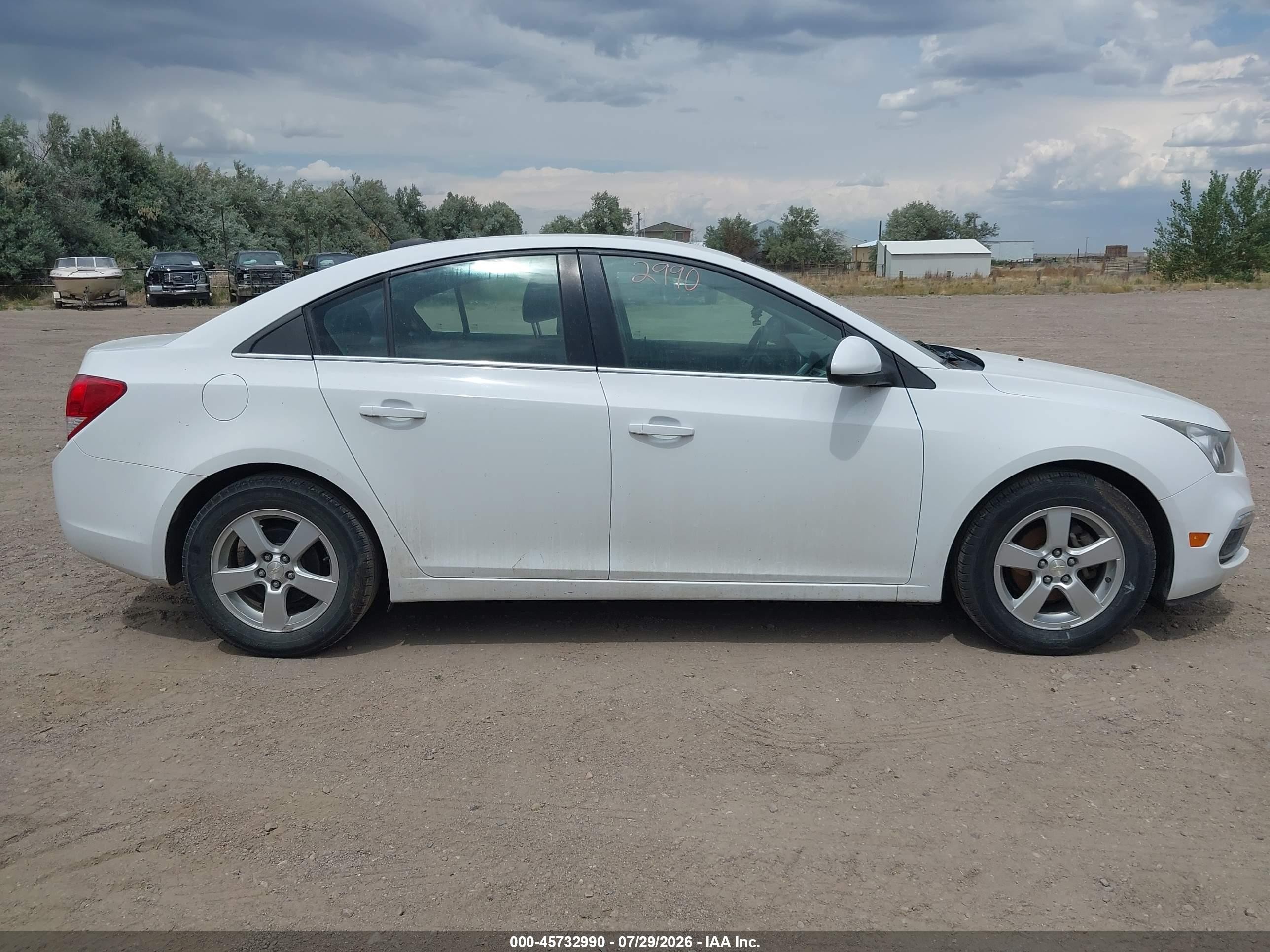 2015 Chevrolet Cruze 1lt Auto Белый vin: 1G1PC5SB3F7155846