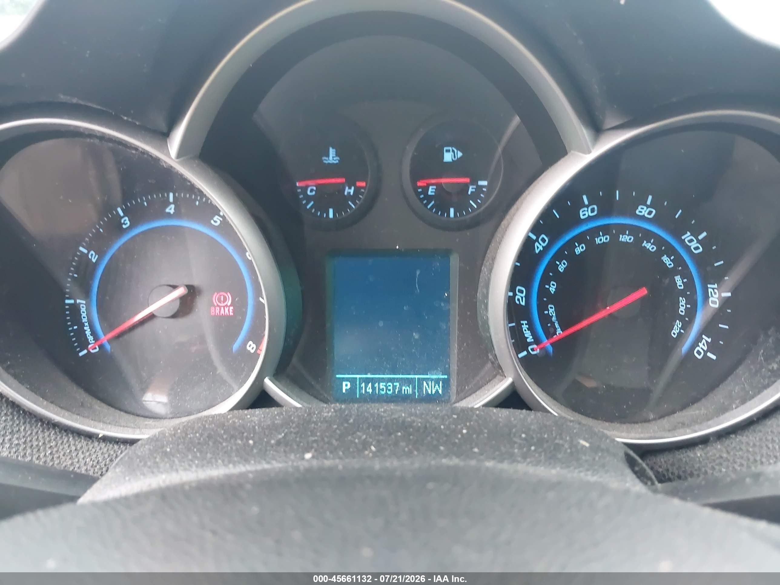 2015 Chevrolet Cruze 1lt Auto Silver vin: 1G1PC5SB3F7181895