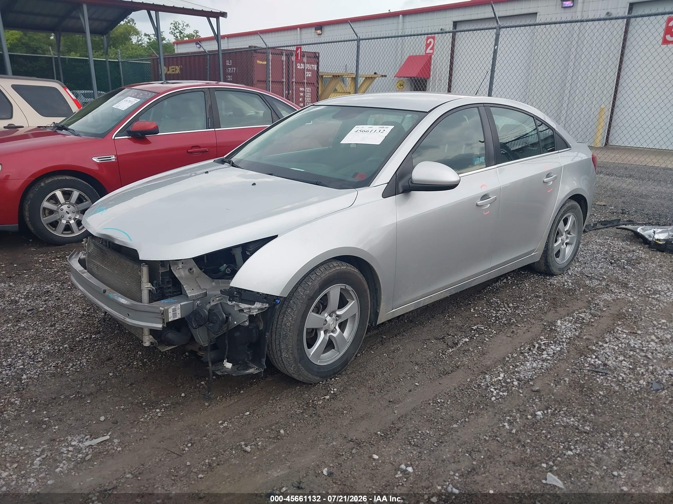 2015 Chevrolet Cruze 1lt Auto Silver vin: 1G1PC5SB3F7181895