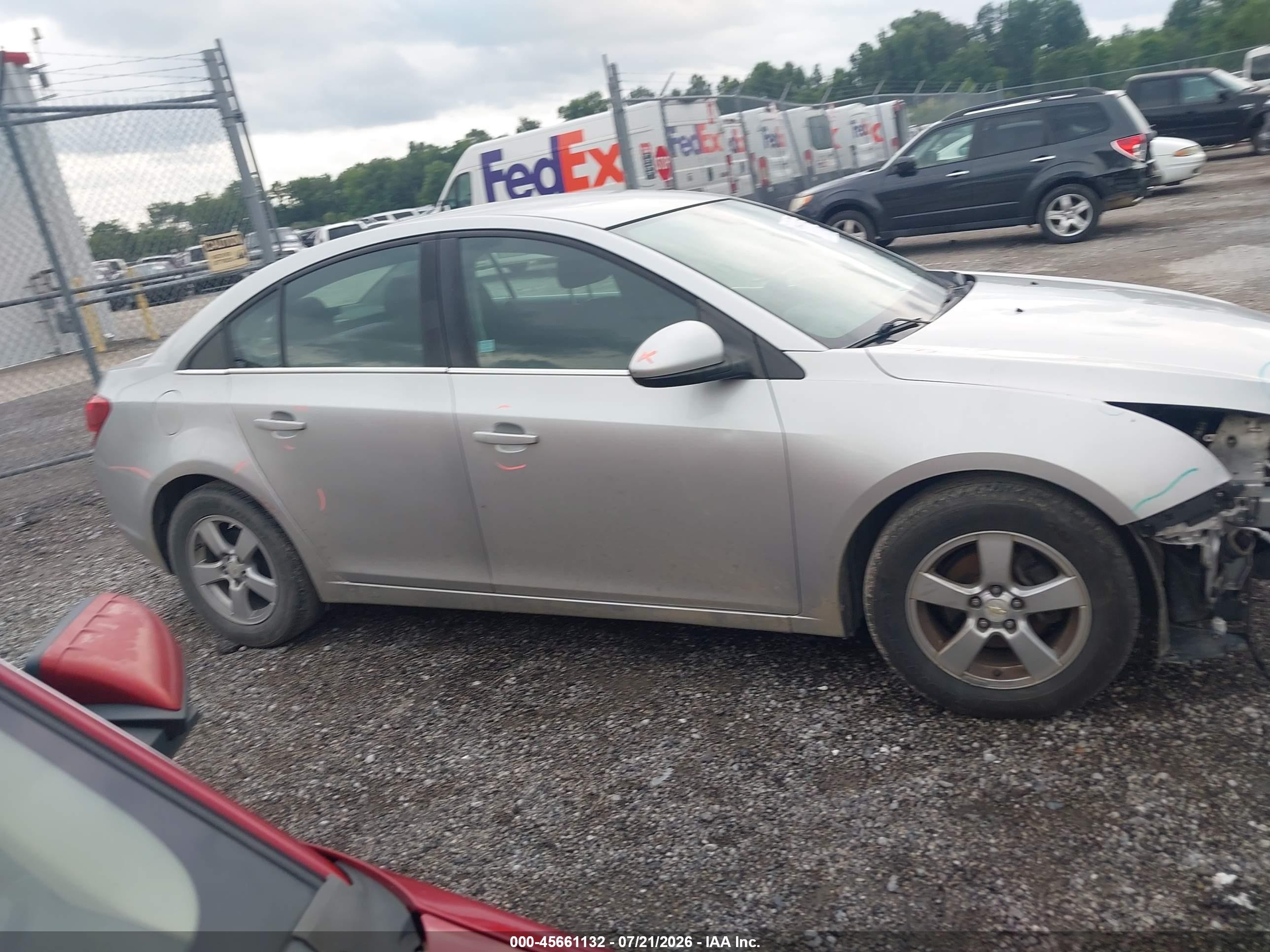 2015 Chevrolet Cruze 1lt Auto Silver vin: 1G1PC5SB3F7181895