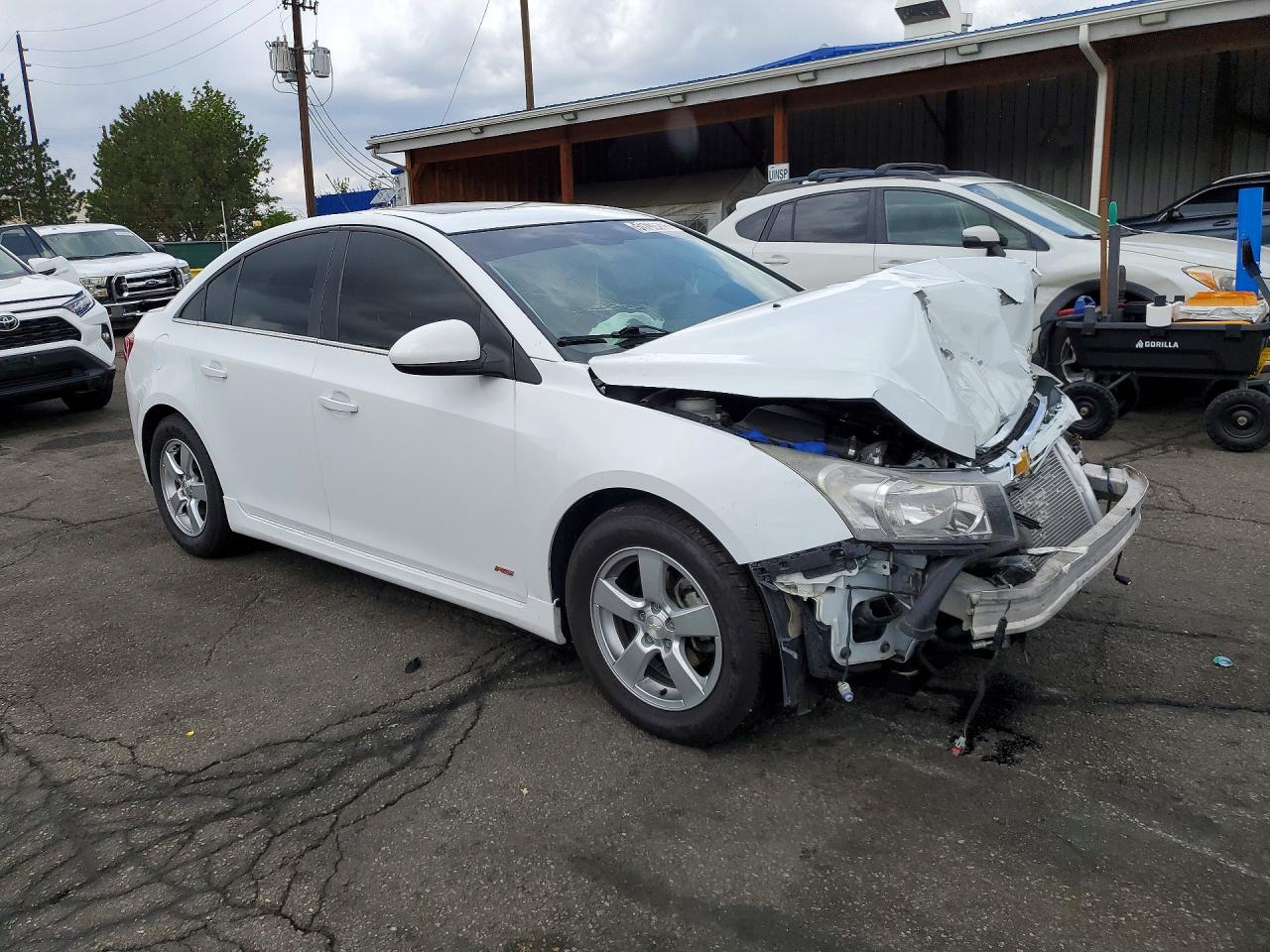 2015 Chevrolet Cruze Lt White vin: 1G1PC5SB3F7202311