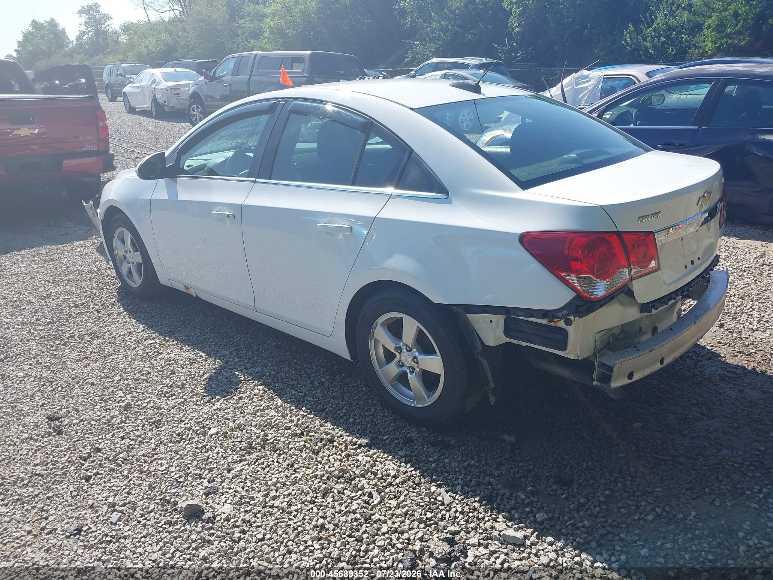 2015 Chevrolet Cruze 1lt Auto White vin: 1G1PC5SB3F7208822