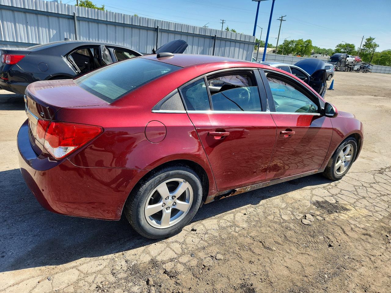 2015 Chevrolet Cruze Lt Red vin: 1G1PC5SB3F7225846