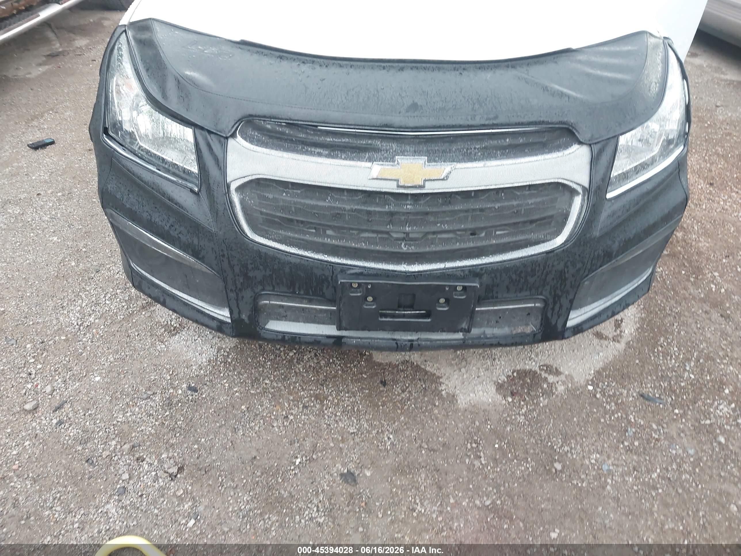 2015 Chevrolet Cruze 1lt Auto Белый vin: 1G1PC5SB3F7254411