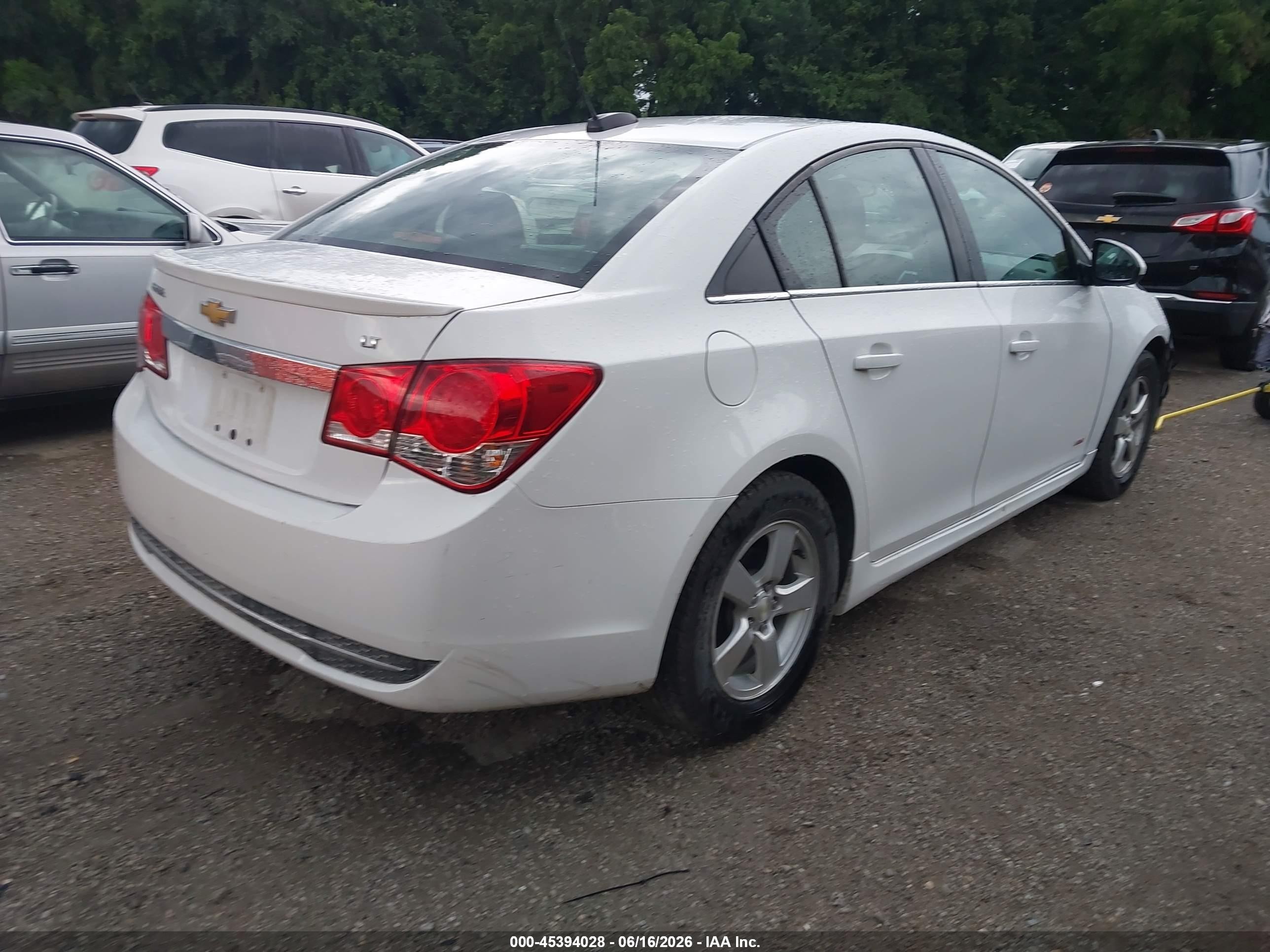 2015 Chevrolet Cruze 1lt Auto Белый vin: 1G1PC5SB3F7254411