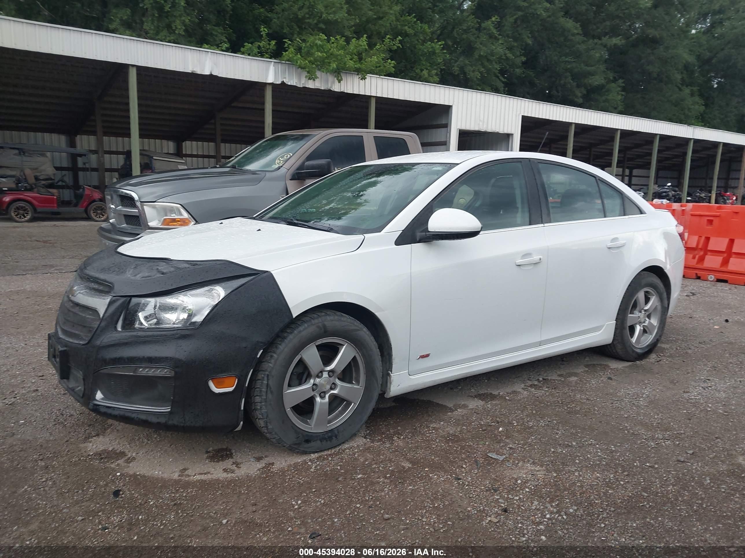 2015 Chevrolet Cruze 1lt Auto Белый vin: 1G1PC5SB3F7254411