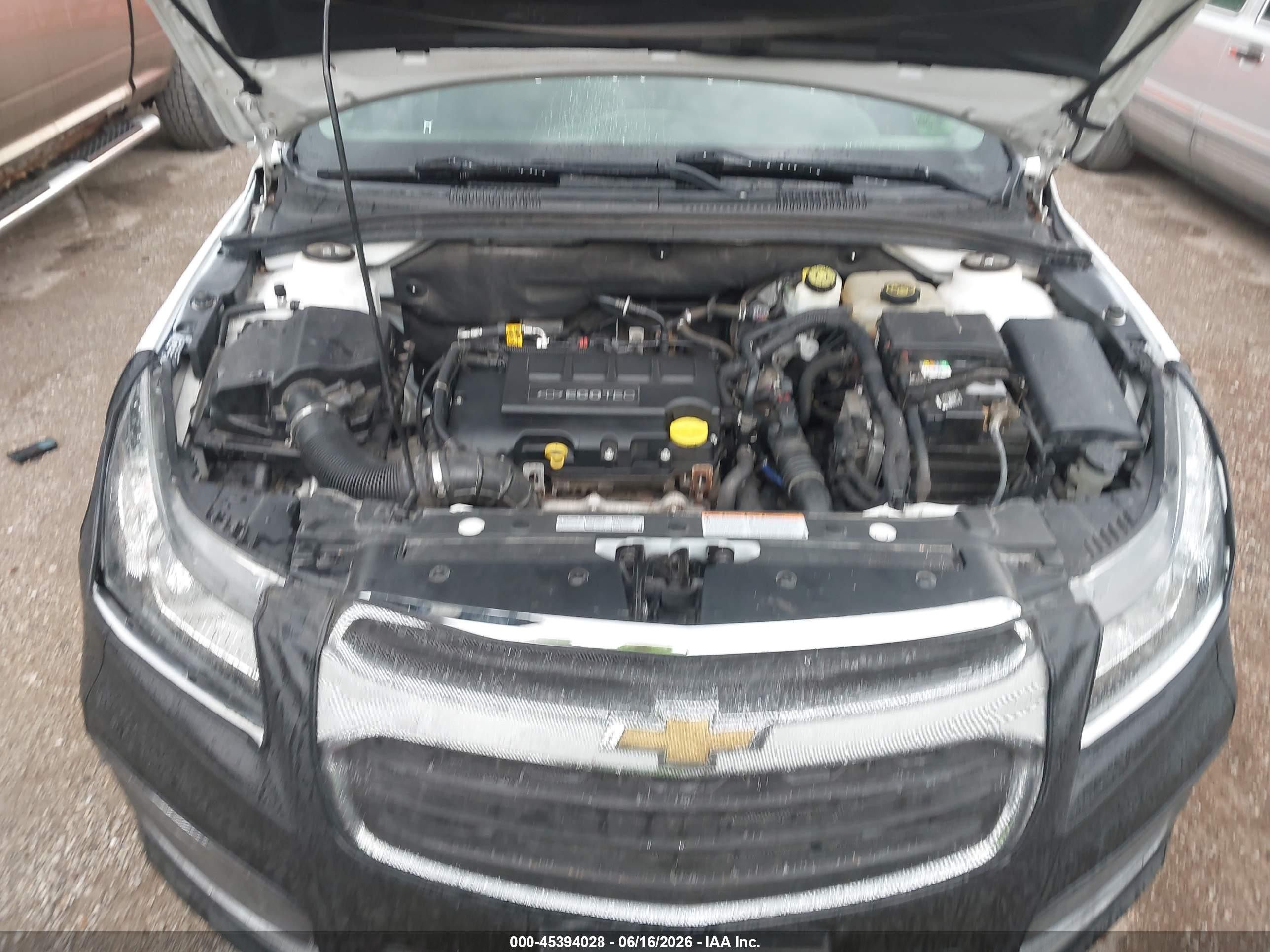 2015 Chevrolet Cruze 1lt Auto Белый vin: 1G1PC5SB3F7254411