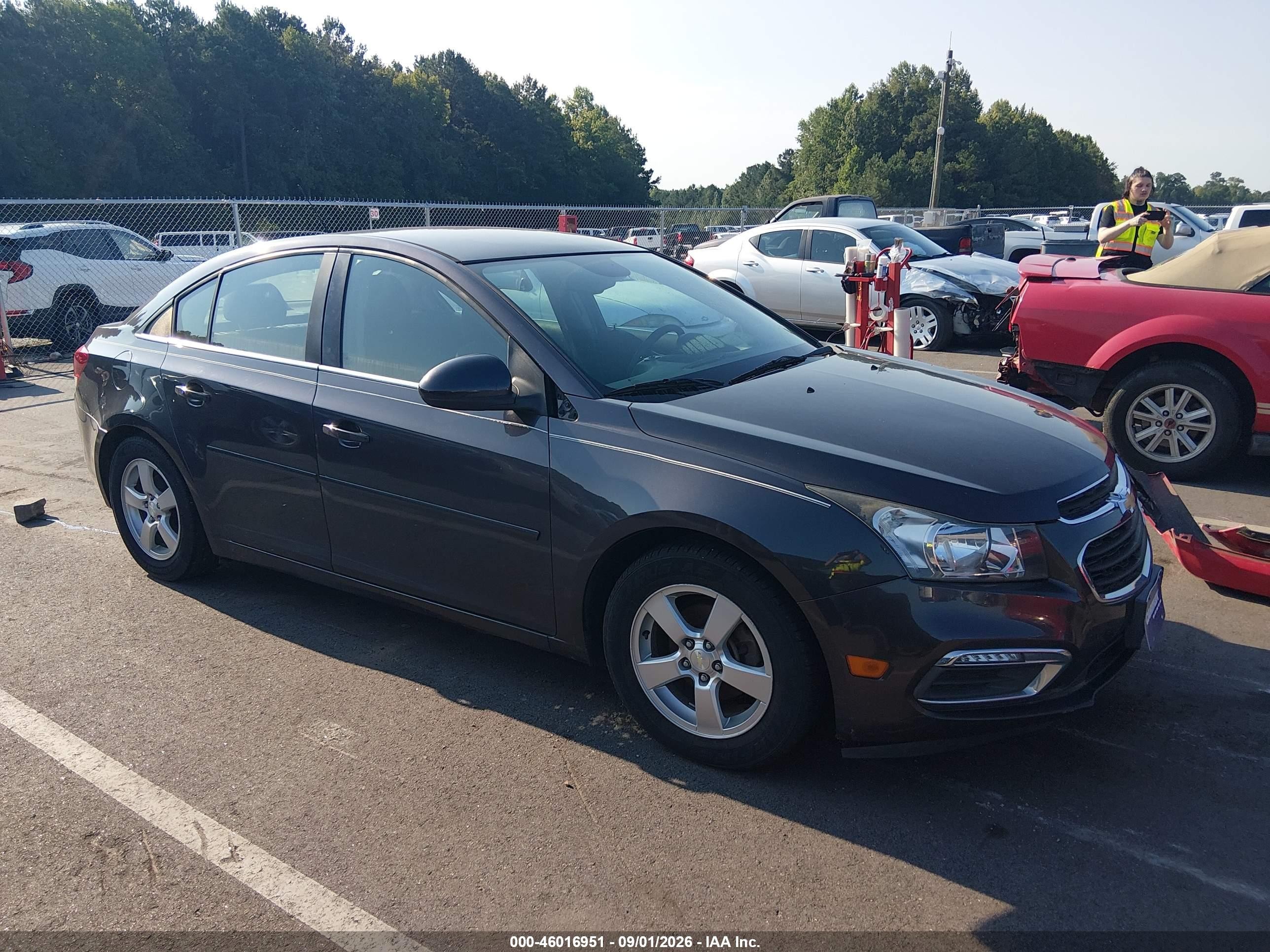 2015 Chevrolet Cruze 1lt Auto Navy vin: 1G1PC5SB3F7255400