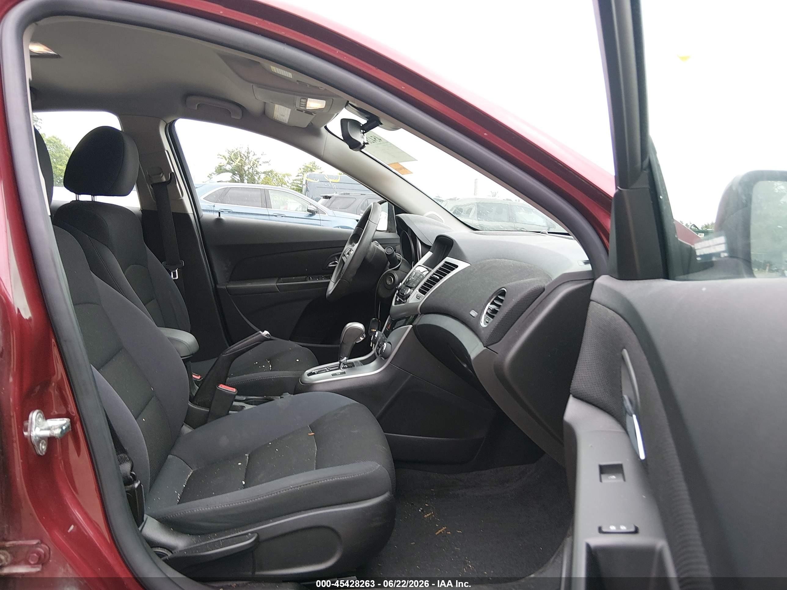 2015 Chevrolet Cruze 1lt Auto Красный vin: 1G1PC5SB3F7258717