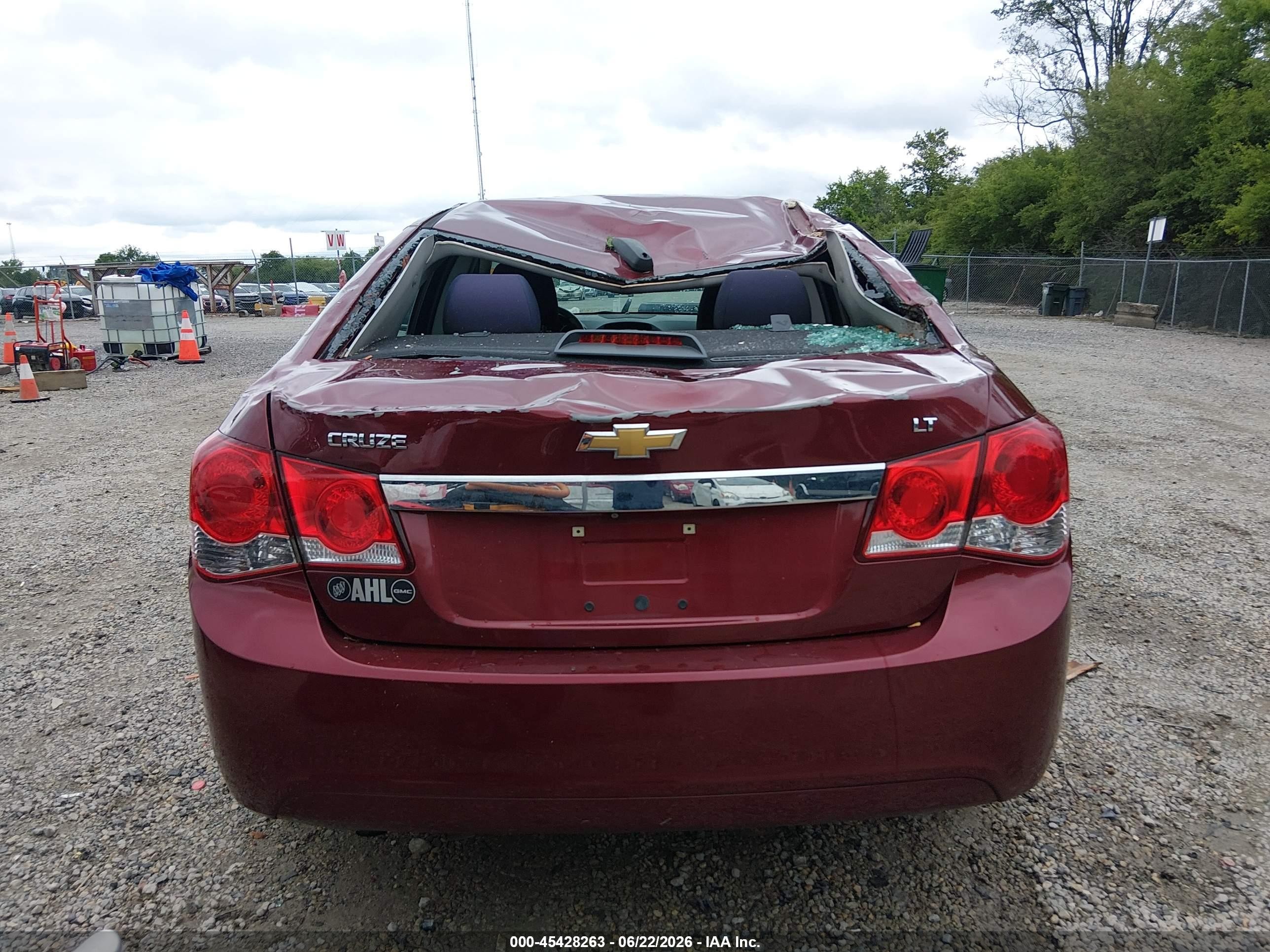 2015 Chevrolet Cruze 1lt Auto Красный vin: 1G1PC5SB3F7258717