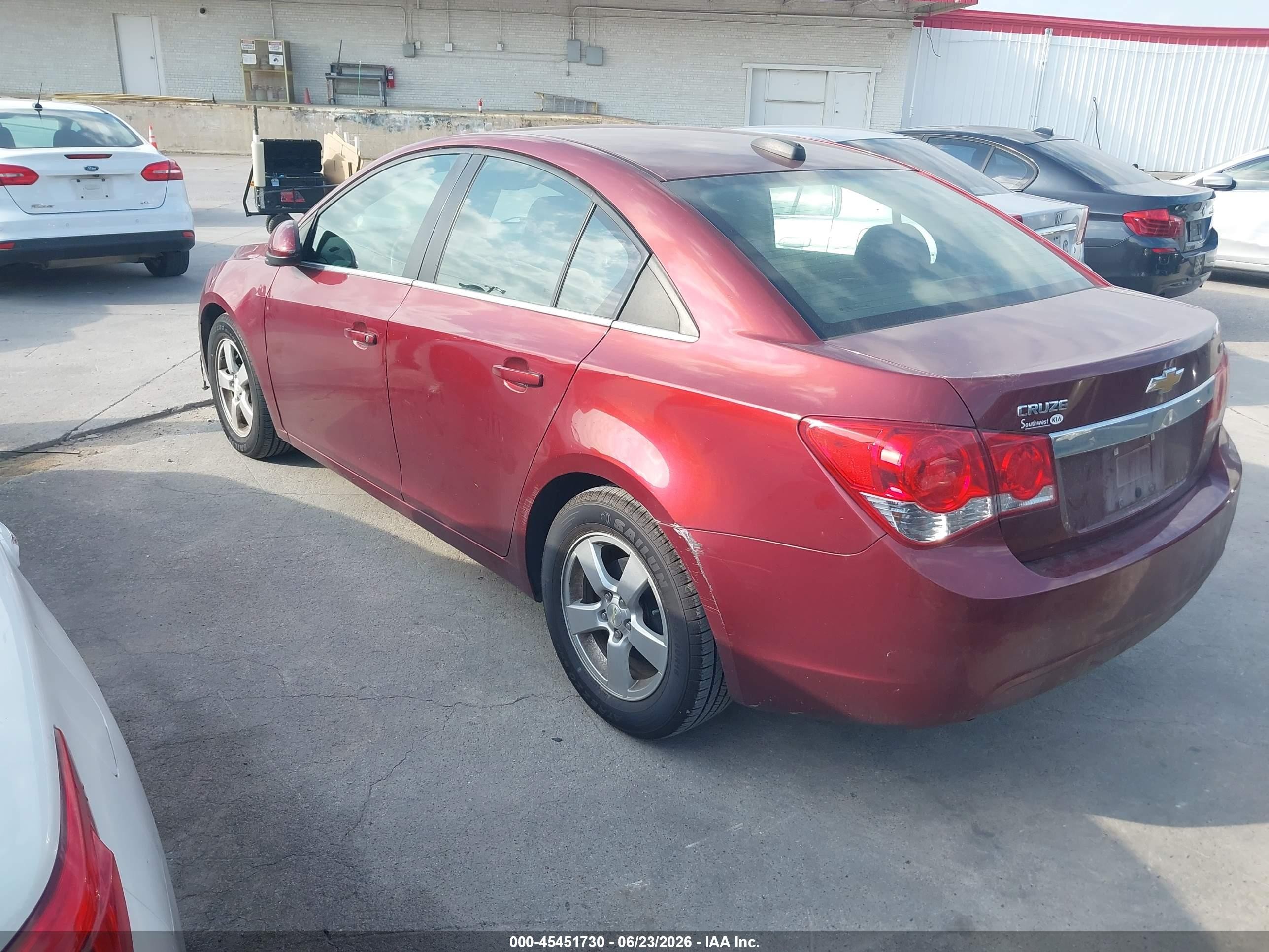 2015 Chevrolet Cruze 1lt Auto Maroon vin: 1G1PC5SB3F7261102