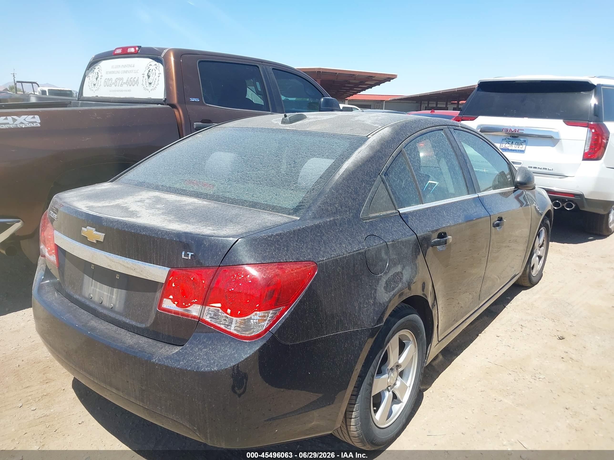 2015 Chevrolet Cruze 1lt Auto Black vin: 1G1PC5SB3F7282077