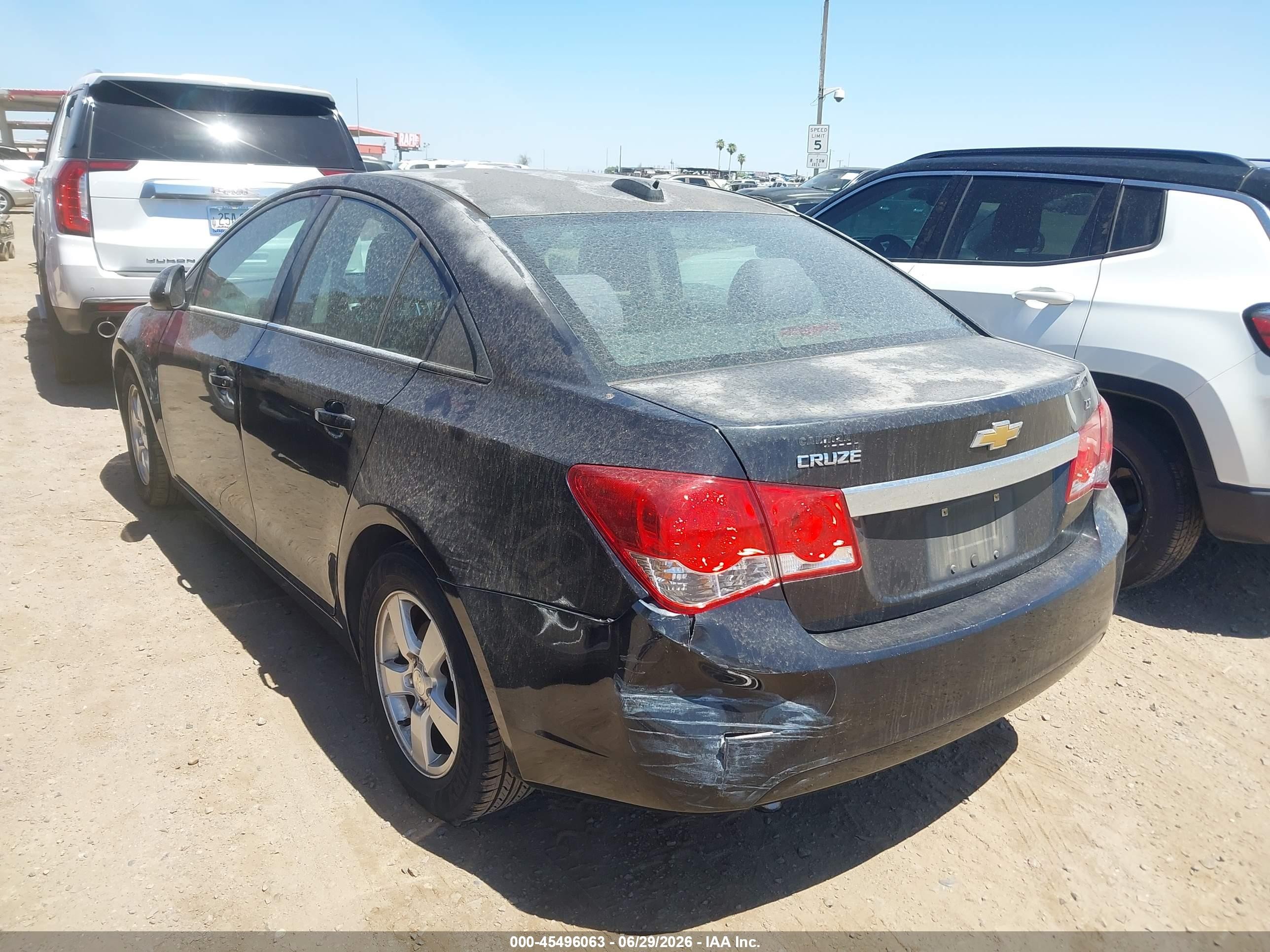 2015 Chevrolet Cruze 1lt Auto Black vin: 1G1PC5SB3F7282077
