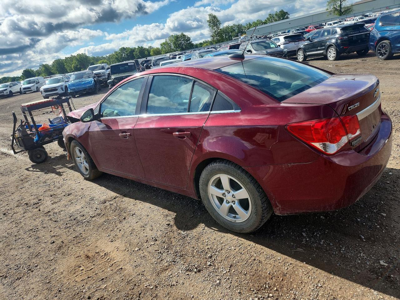 2015 Chevrolet Cruze Lt Burgundy vin: 1G1PC5SB3F7282273