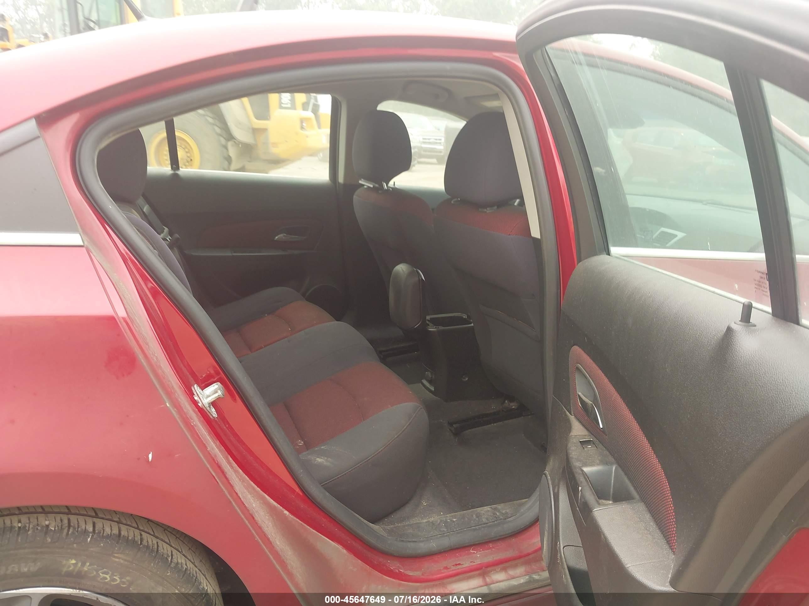 2013 Chevrolet Cruze 1lt Auto Red vin: 1G1PC5SB4D7105535