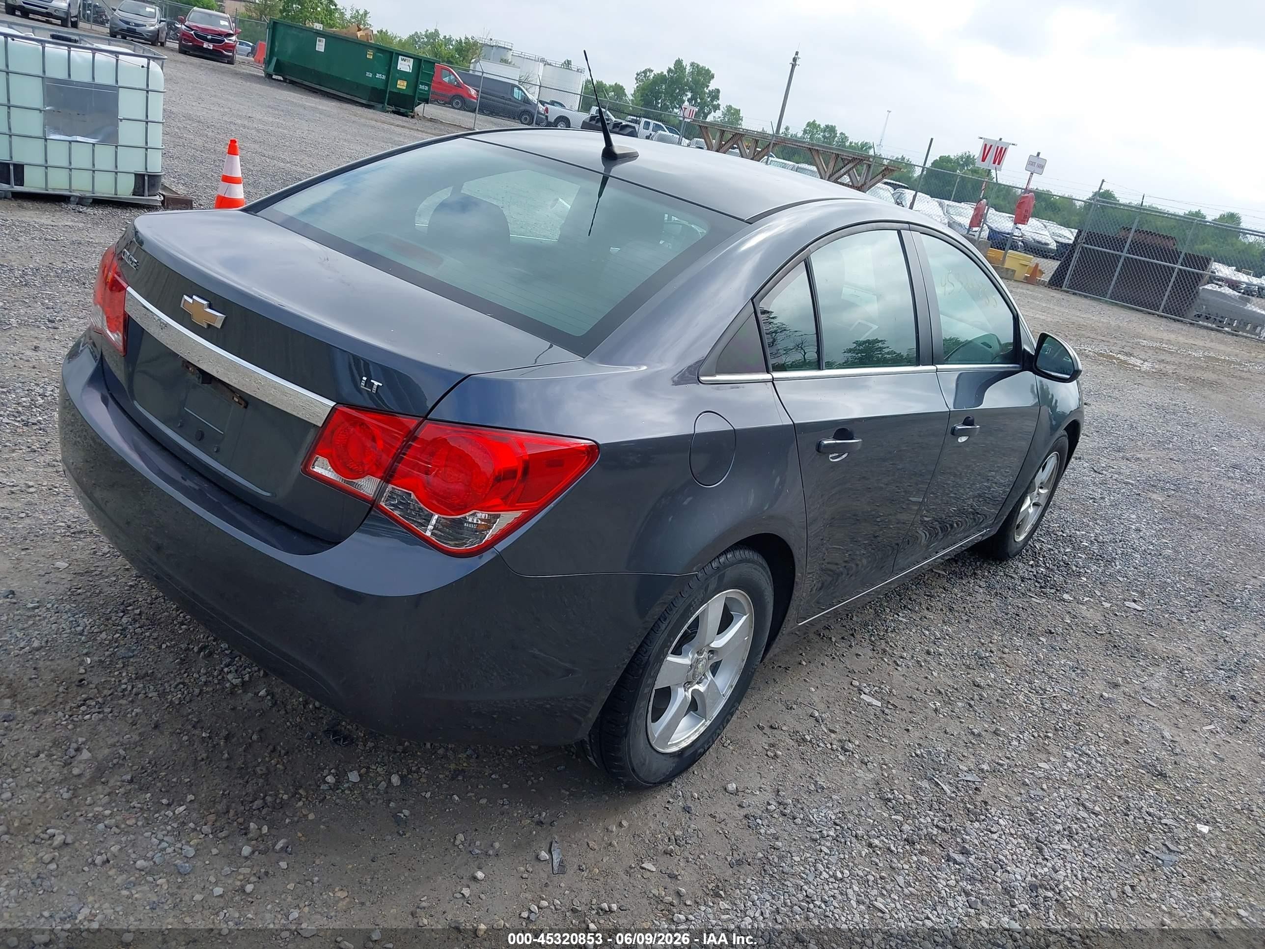 2013 Chevrolet Cruze 1lt Auto Gray vin: 1G1PC5SB4D7116485
