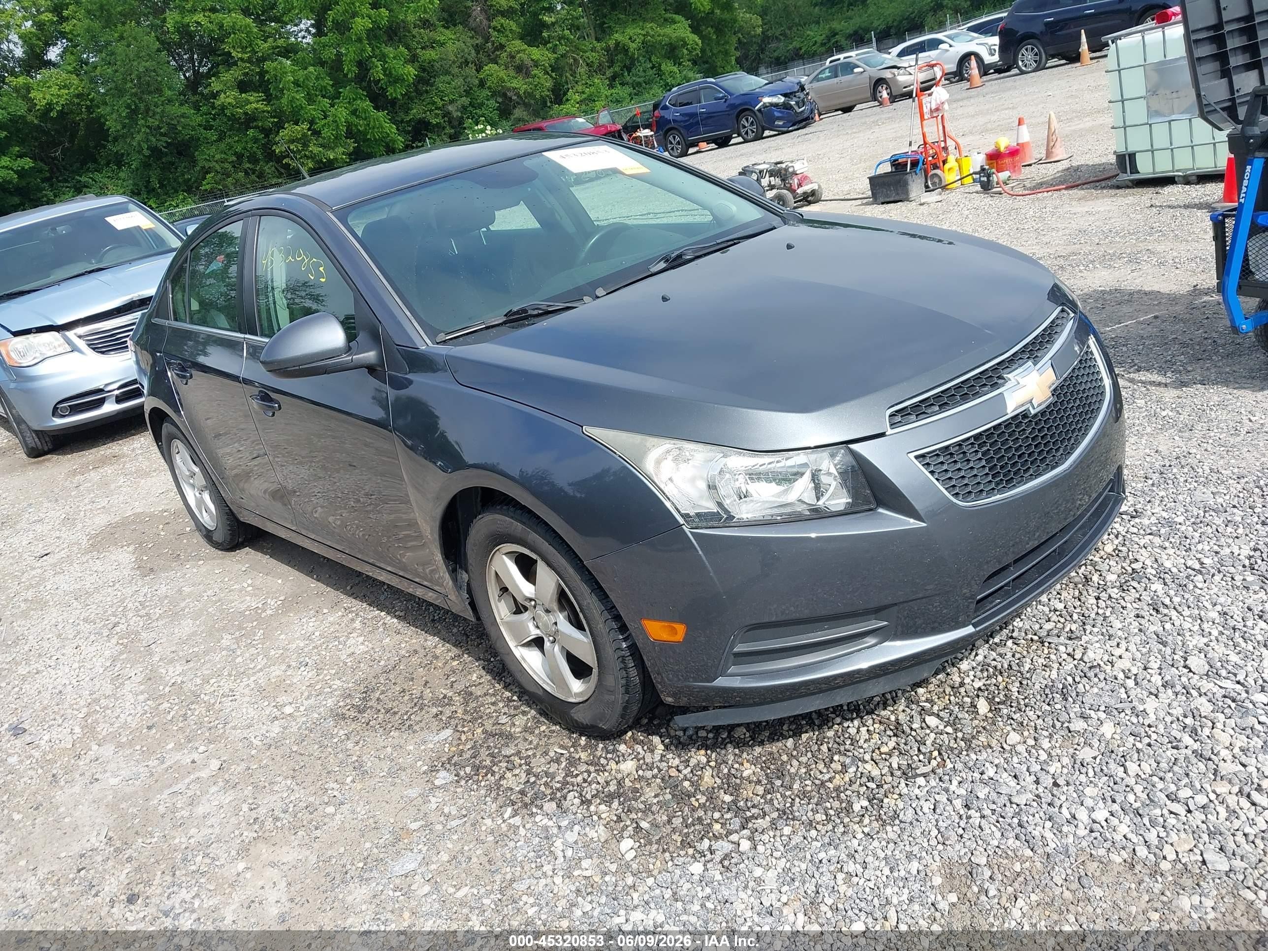 2013 Chevrolet Cruze 1lt Auto Gray vin: 1G1PC5SB4D7116485