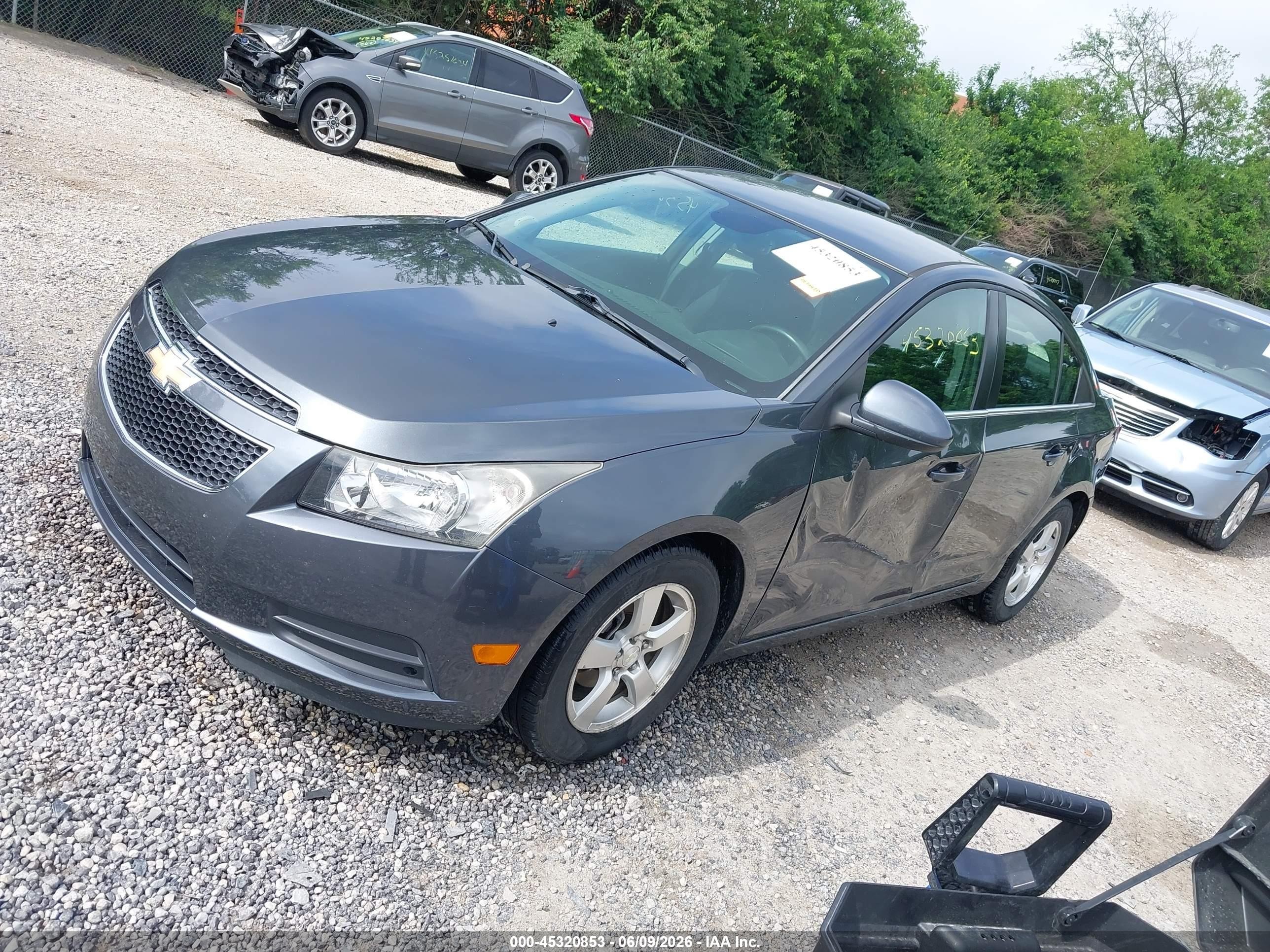 2013 Chevrolet Cruze 1lt Auto Gray vin: 1G1PC5SB4D7116485