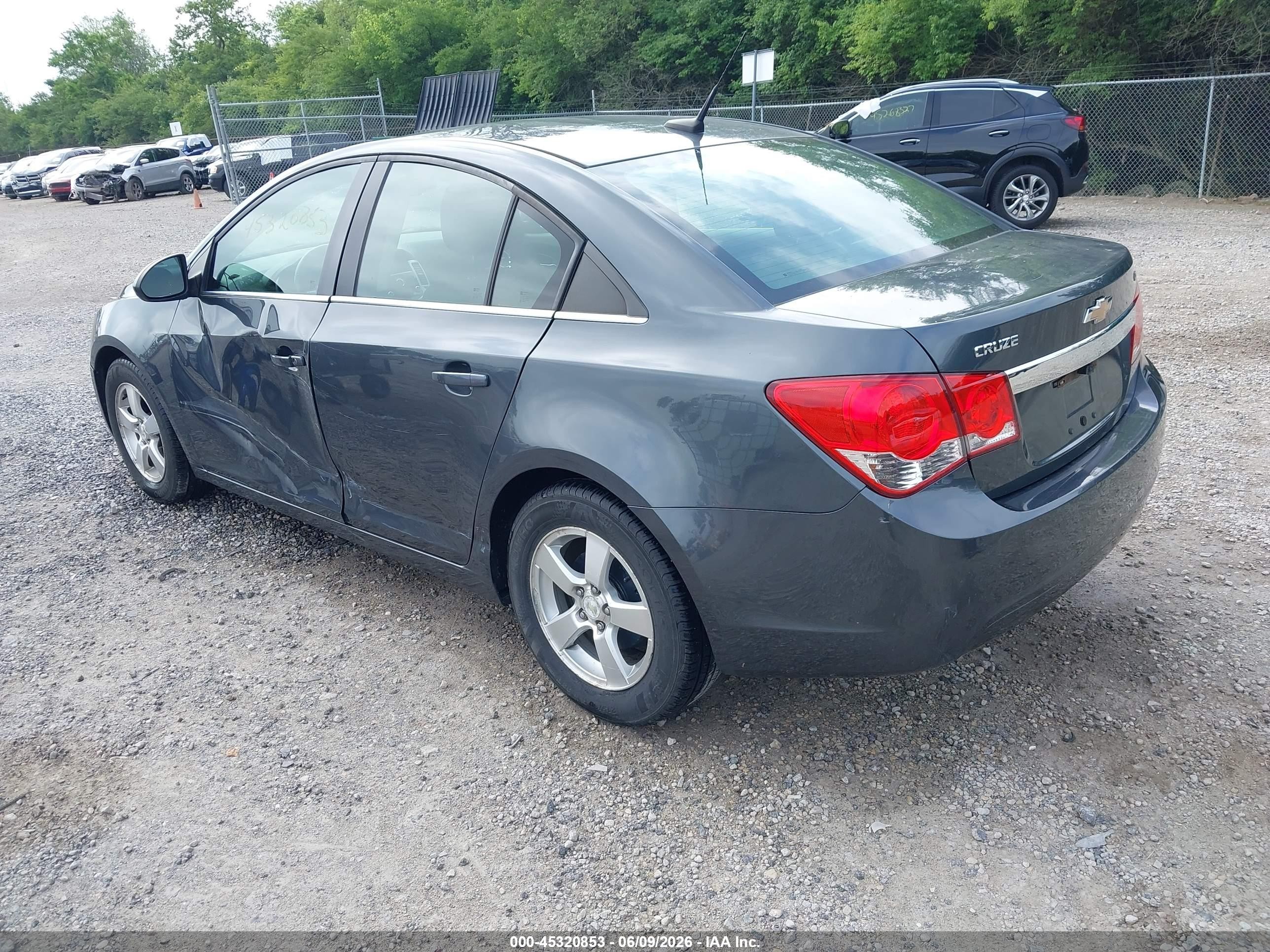 2013 Chevrolet Cruze 1lt Auto Gray vin: 1G1PC5SB4D7116485