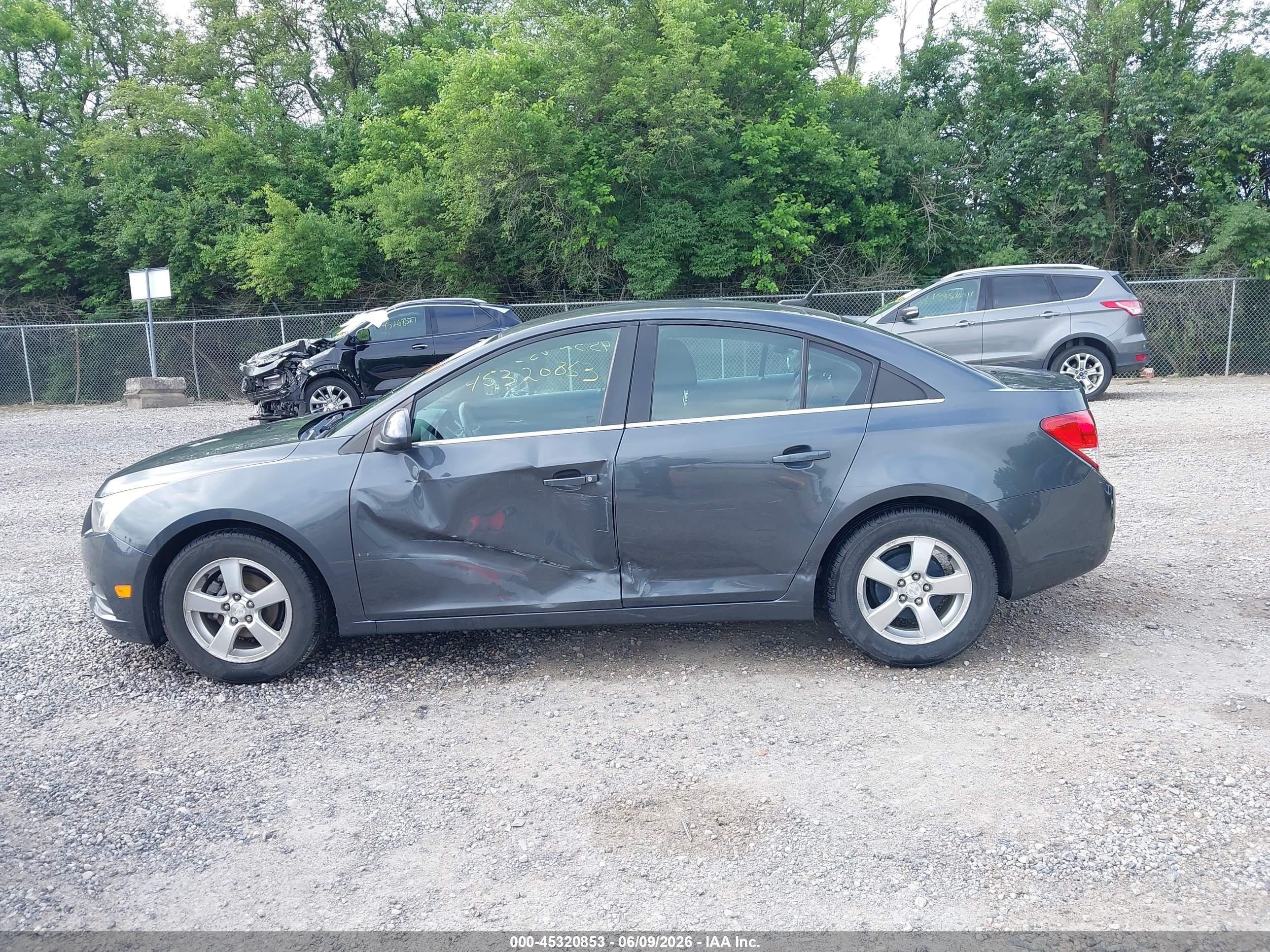 2013 Chevrolet Cruze 1lt Auto Gray vin: 1G1PC5SB4D7116485
