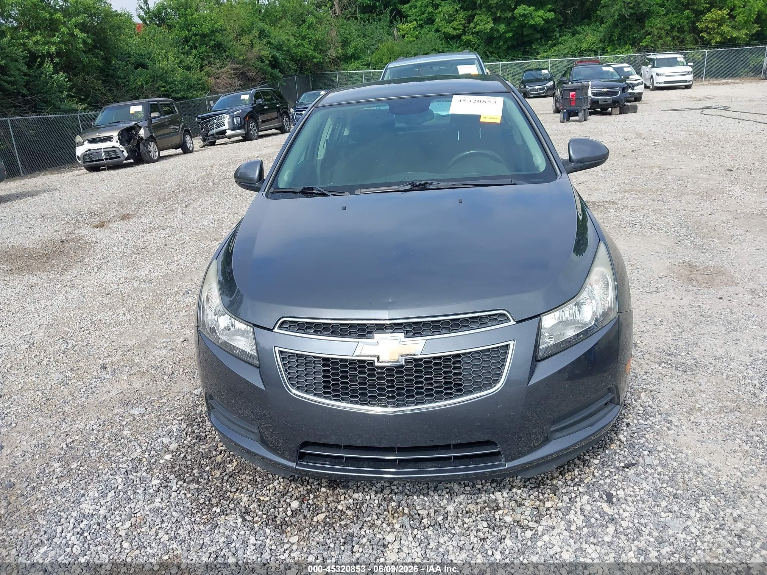 2013 Chevrolet Cruze 1lt Auto Gray vin: 1G1PC5SB4D7116485