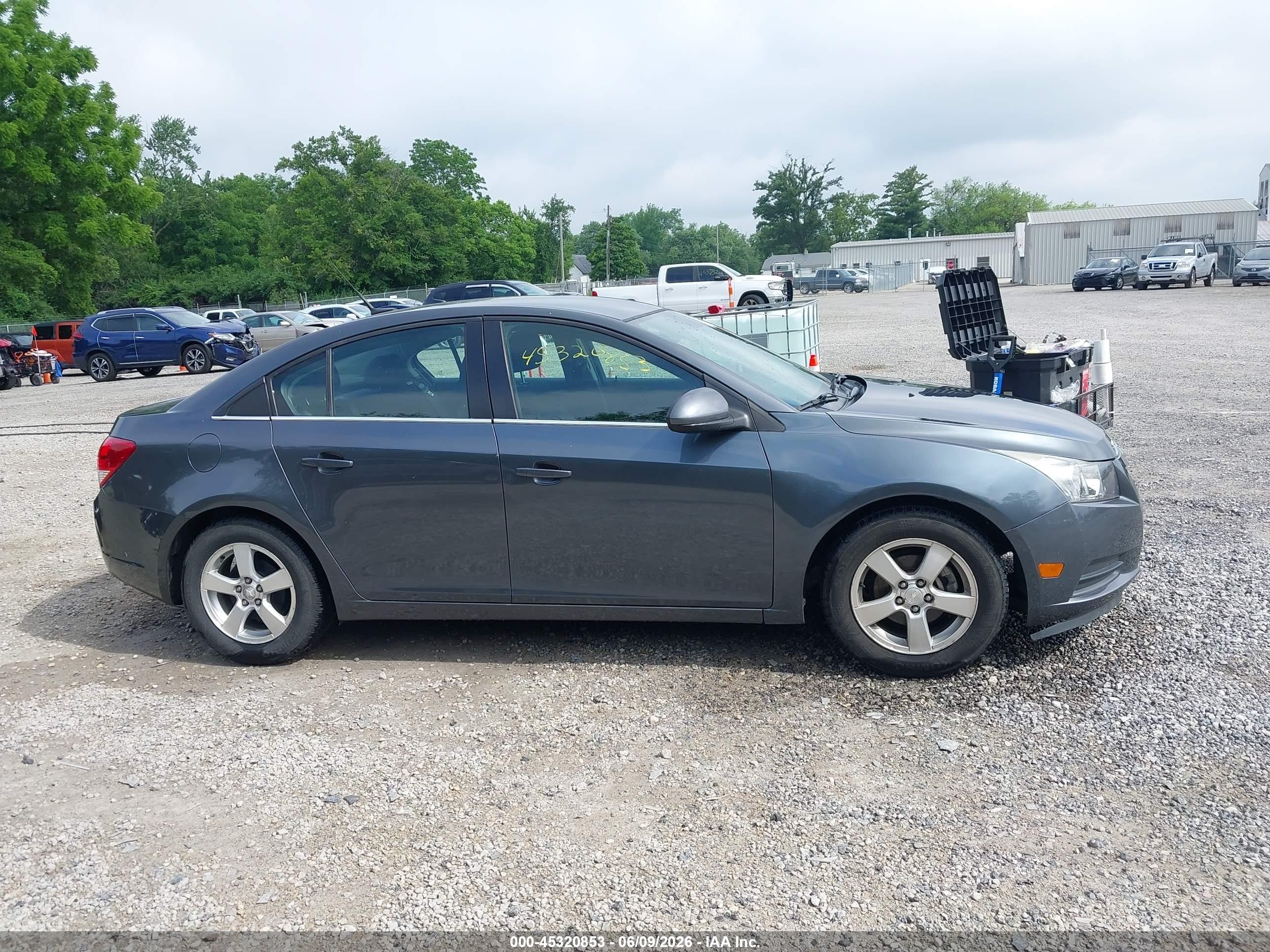 2013 Chevrolet Cruze 1lt Auto Gray vin: 1G1PC5SB4D7116485